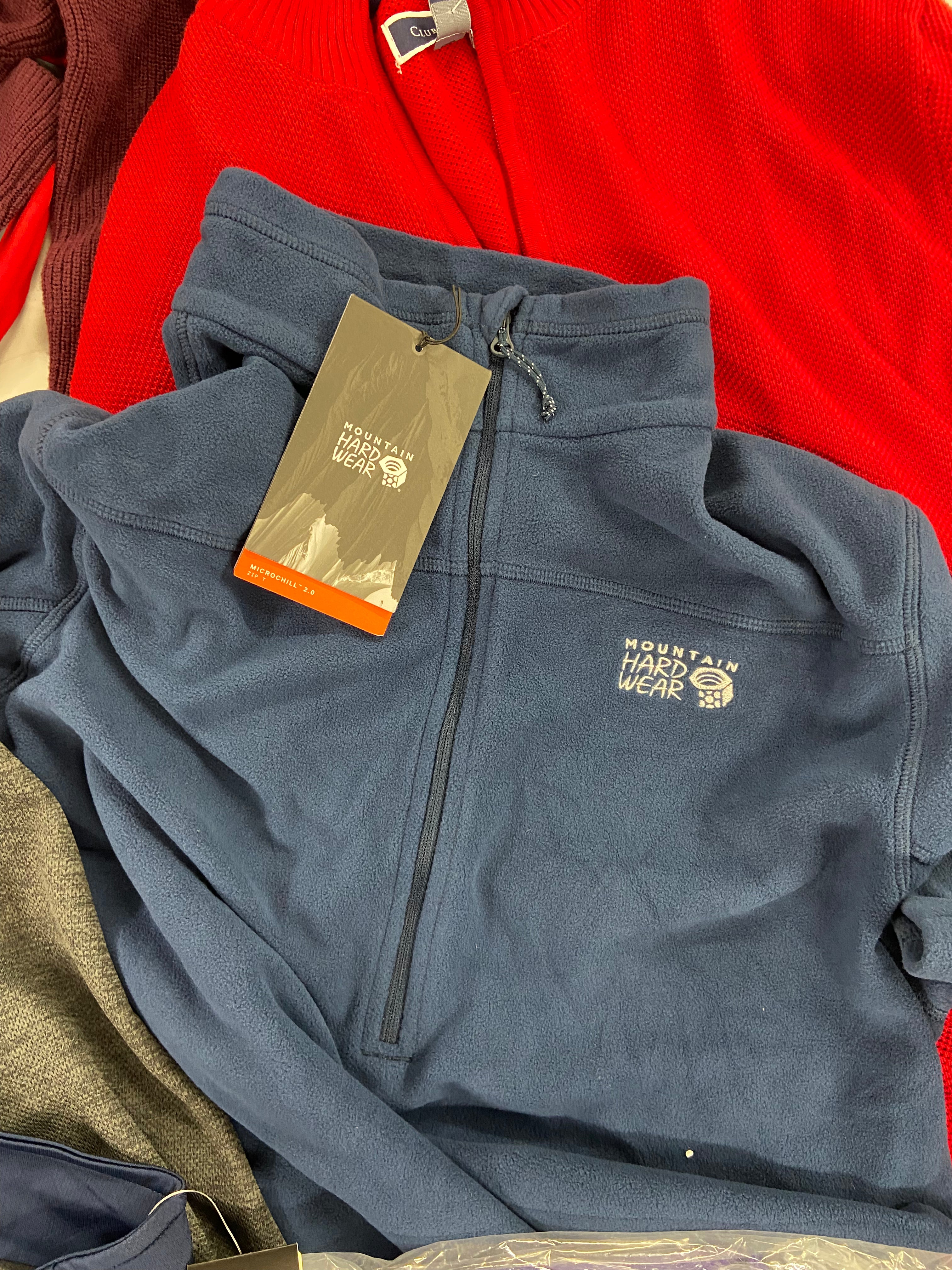Men's Clothing Sweaters & Outerwear Wholesale Lot, ADIDAS, MOUNTAIN HARDWEAR, SPYDER, ORVIS and more, 10 items, Shelf Pulls, MSRP $670