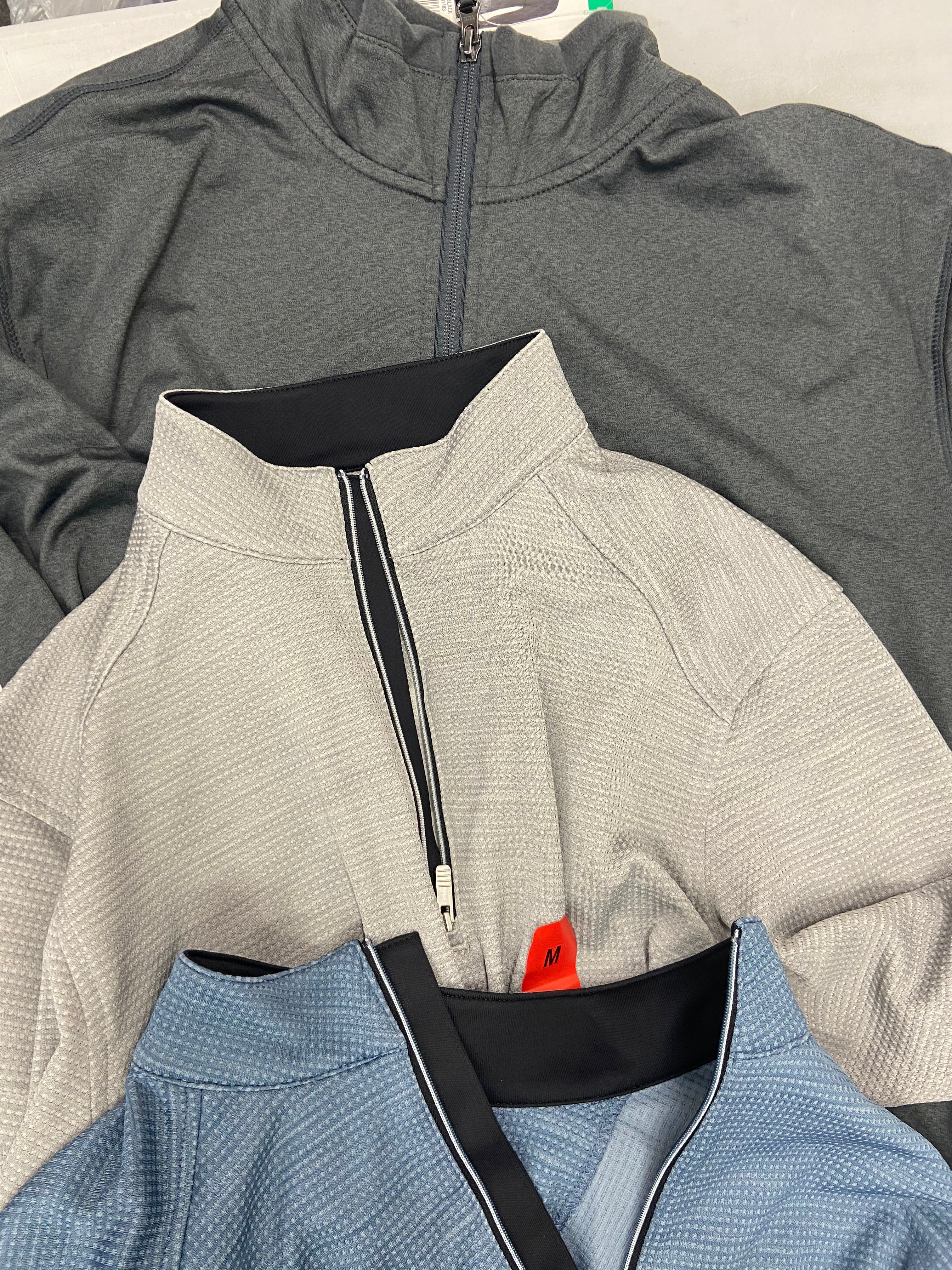 Men's Clothing Tops & Suspenders Wholesale Lot, ADIDAS, CLUB ROOM, CYPRESS CLUB, RUGGED and more, 16 items, Shelf Pulls, MSRP $883