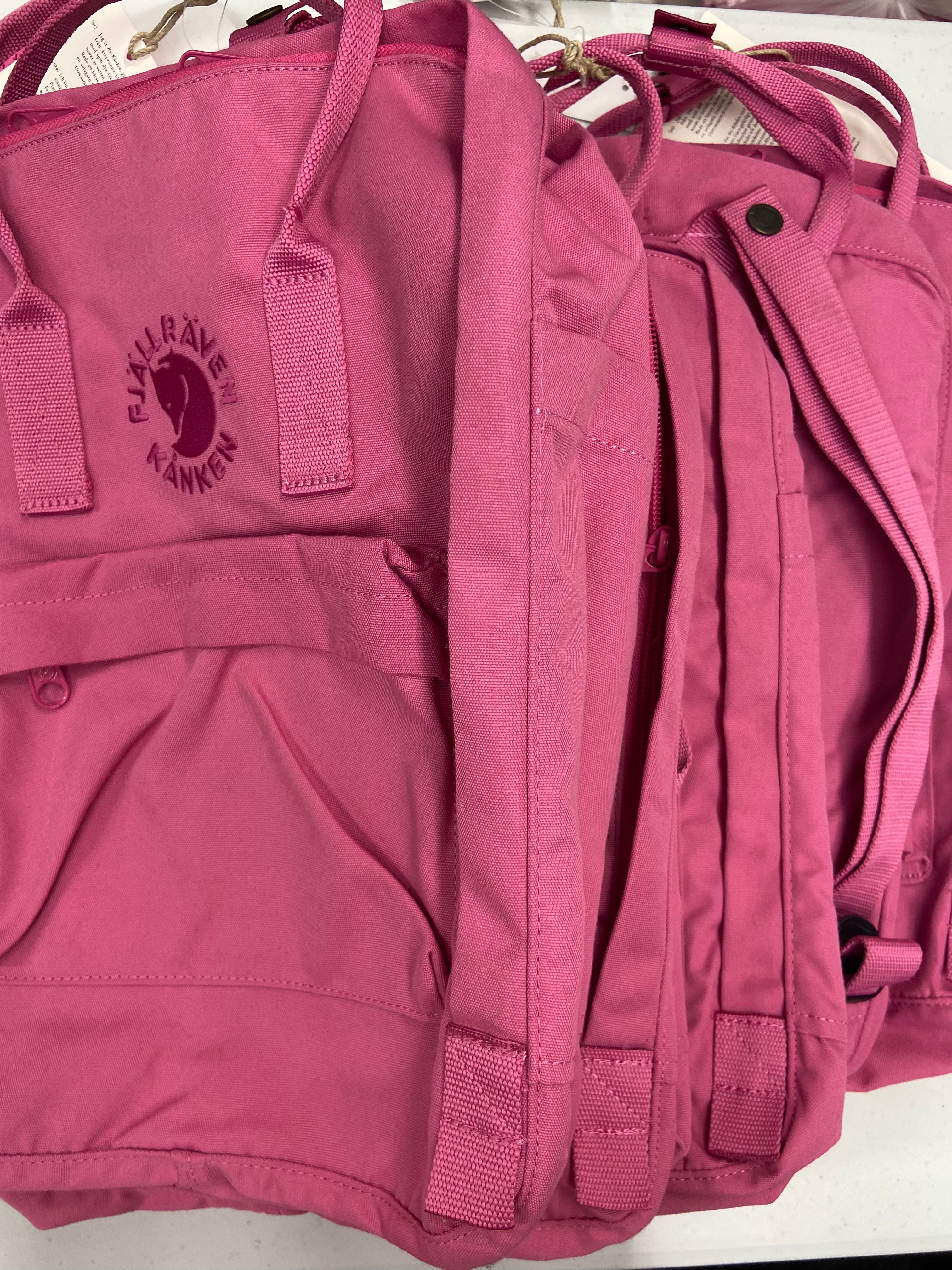 Women's Pink Backpack Wholesale Lot, FJALLRAVEN, 5 items, New, MSRP $450