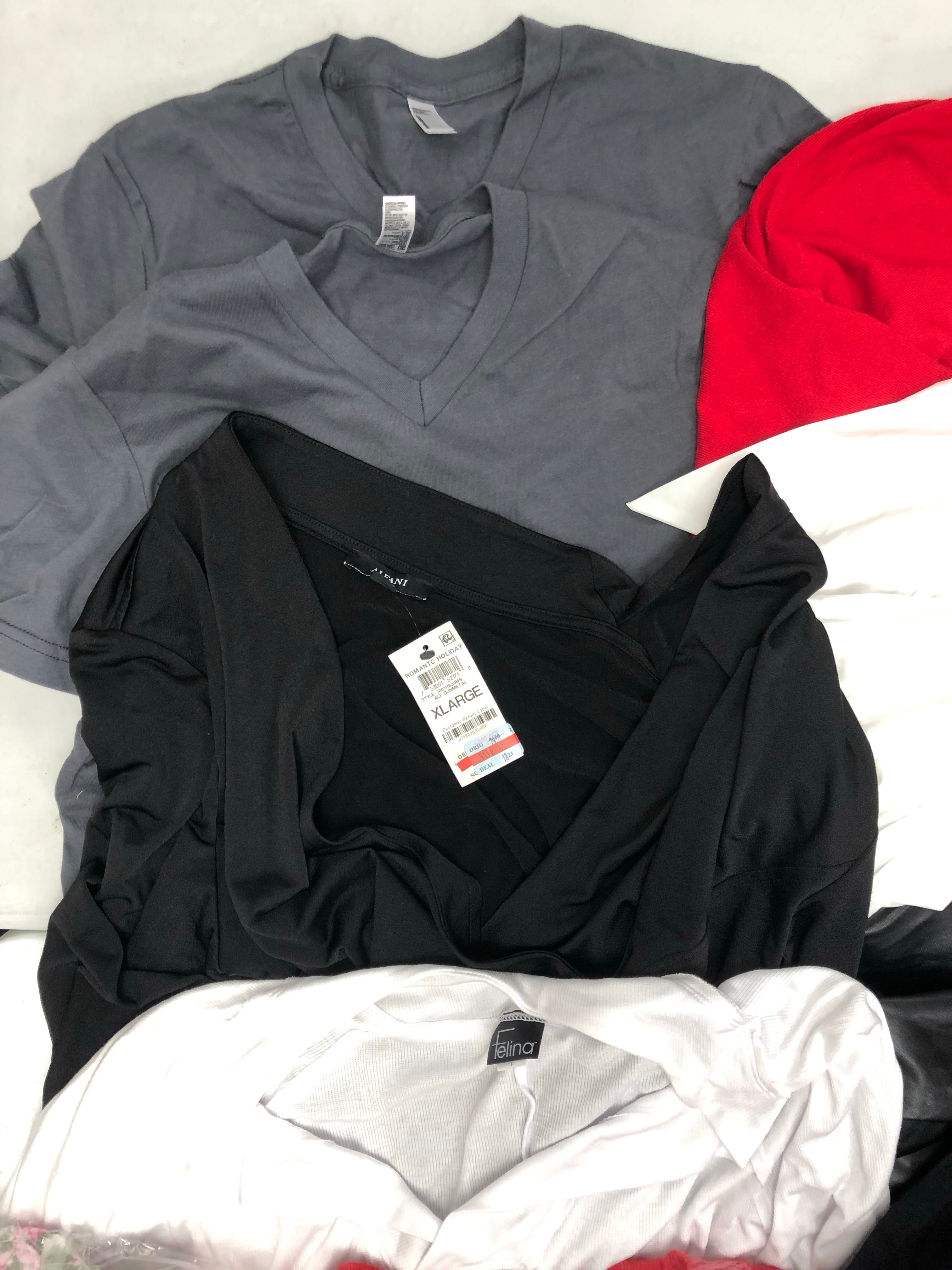 Women's Clothing Top Wholesale Lot, Puma, Calvin Klein, Adidas, American Apparel, Felina, Alfani and more, 16 Units, Shelf Pulls, MSRP $870.99