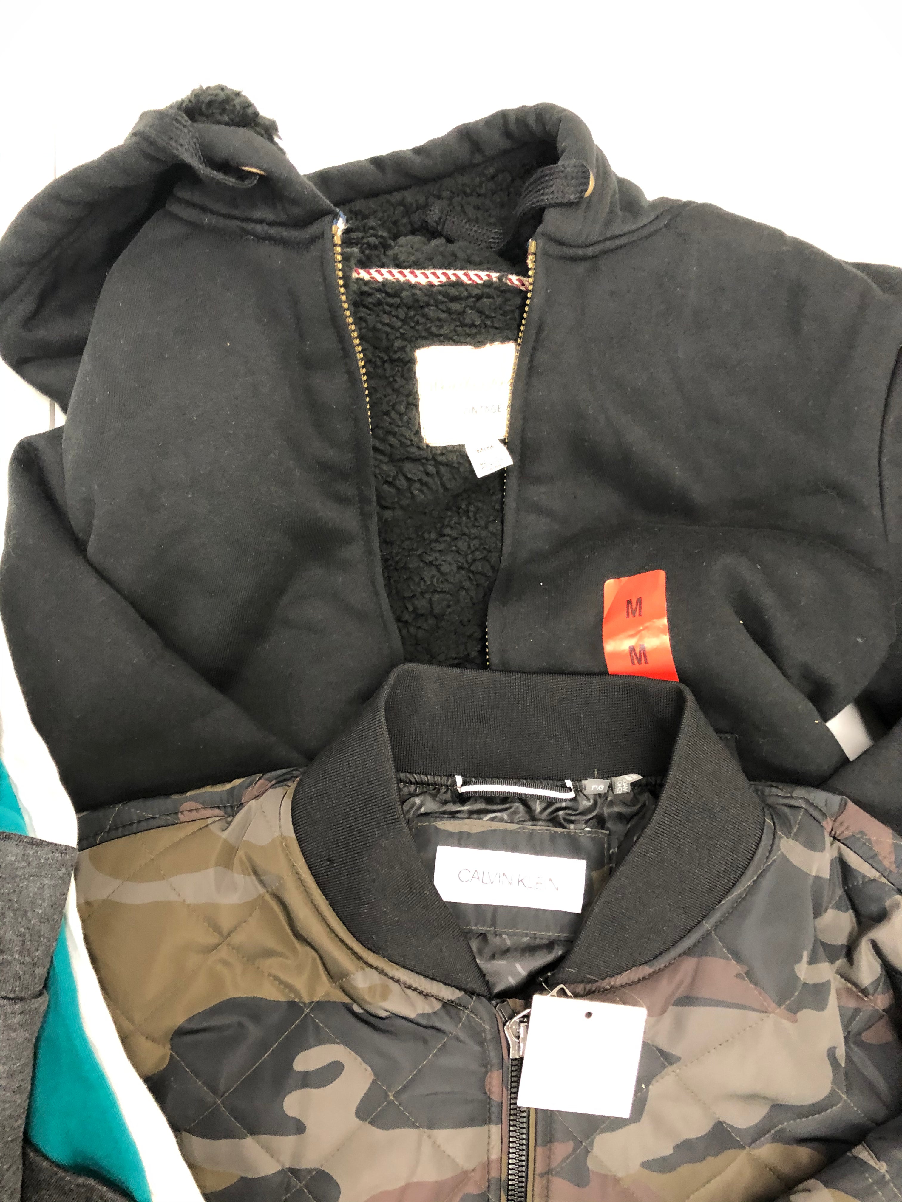 Men's Clothing Outerwear/Jackets Wholesale Lot, CALVIN KLEIN, WEATHERPROOF, RUGGED, ORVIS and more, 8 items, Shelf Pulls, MSRP $493