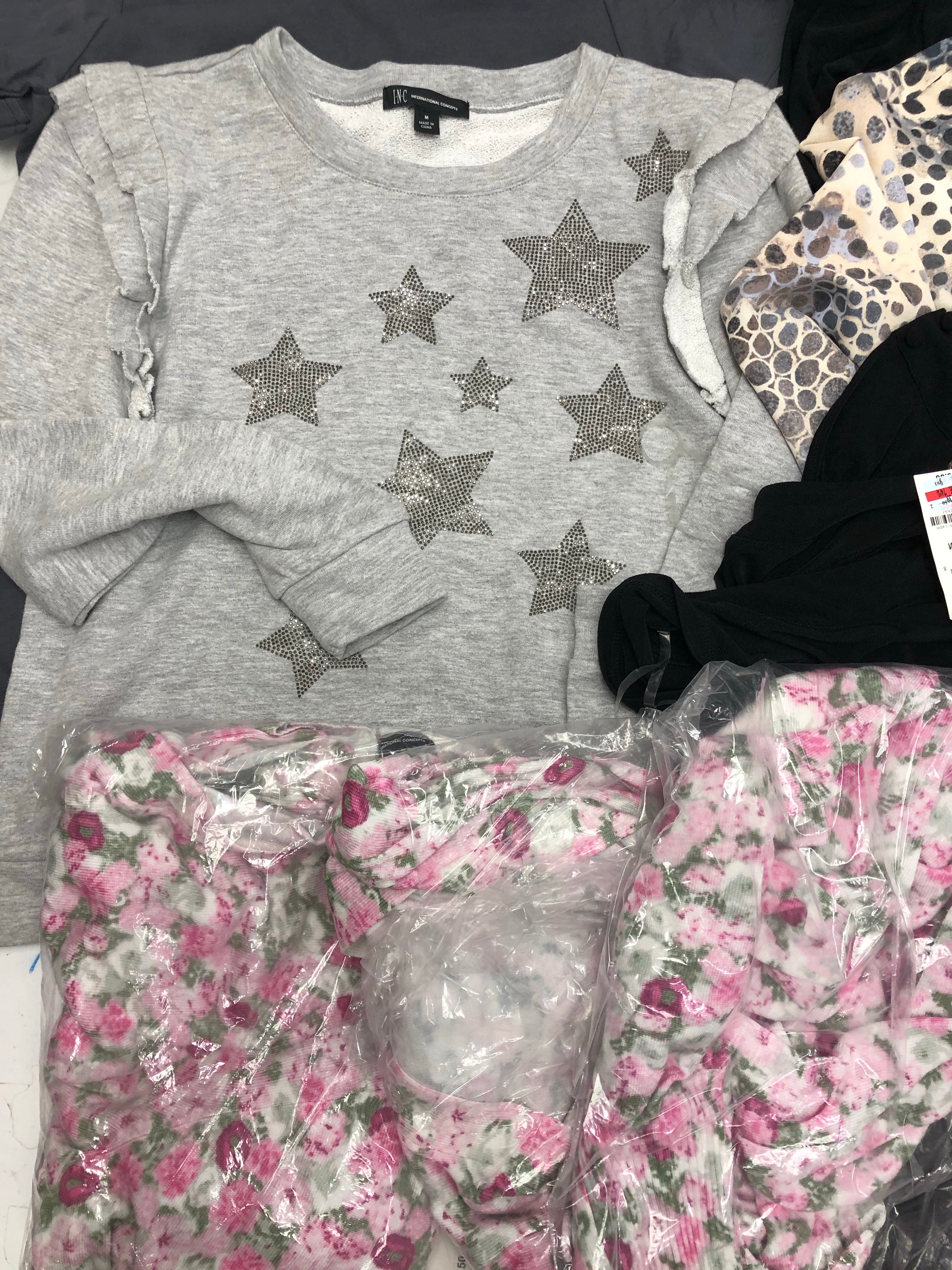 Women's Clothing Top Wholesale Lot, American Apparel, INC and more, 12 Units, Shelf Pulls, MSRP $755