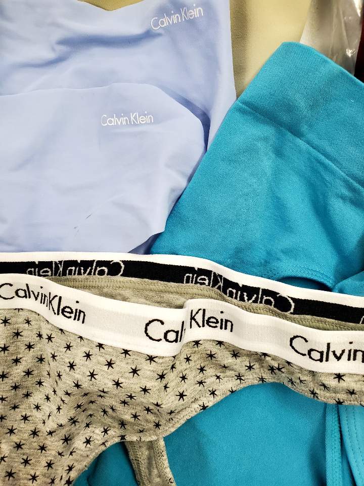 Women's Clothing Intimates Wholesale Lot, BALI, CALVIN KLIEN, FREE PEOPLE, WACOAL, INC and more, 46 items, Shelf Pulls, MSRP $1,221