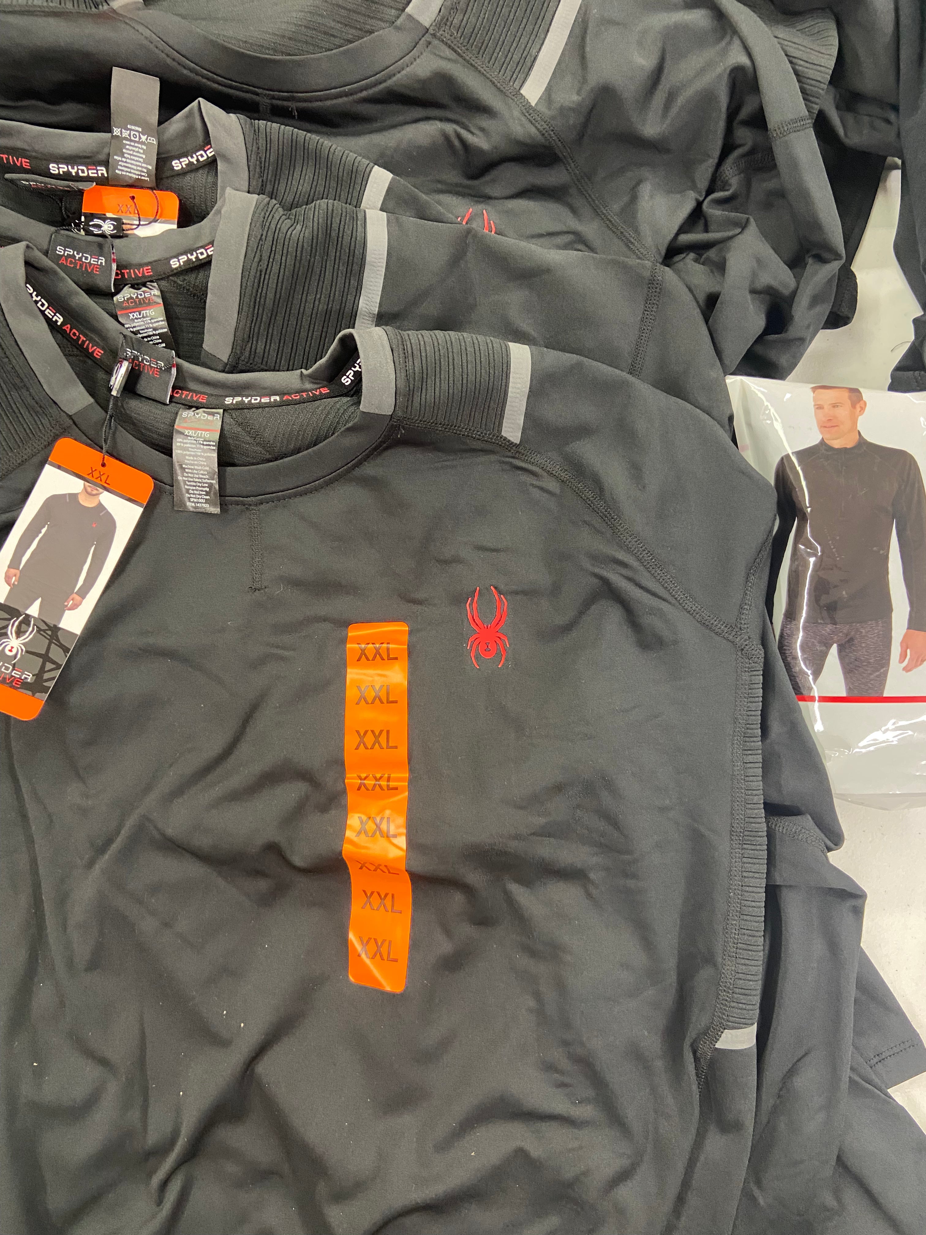 Men's Clothing Tops Wholesale Lot, ADIDAS, SPYDER, CHAMPION, 10 items, Shelf Pulls, MSRP $505