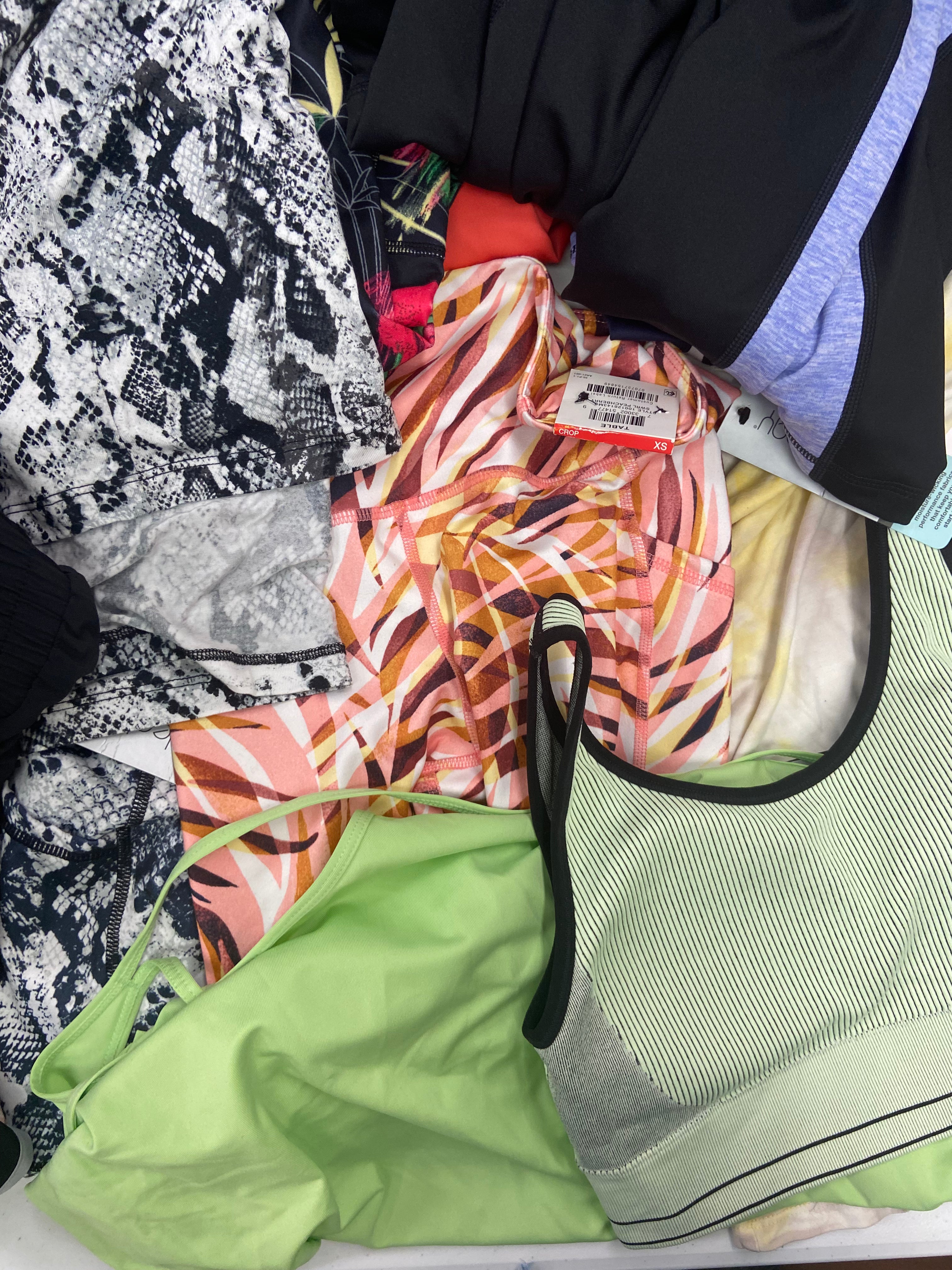 Women's Clothing Activewear Wholesale Lot, ADIDAS, CALVIN KLEIN, IDEOLOGY, 18 items, Shelf Pulls, MSRP $612
