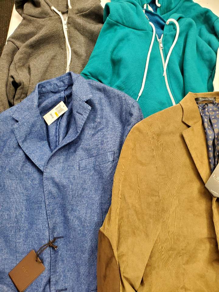 Men's Clothing ASSORTED Wholesale Lot, ALTEA, LAUREN RALPH LAUREN, AMERICAN APPAREL and more, 7 Items, Shelf Pulls, MSRP $1,761