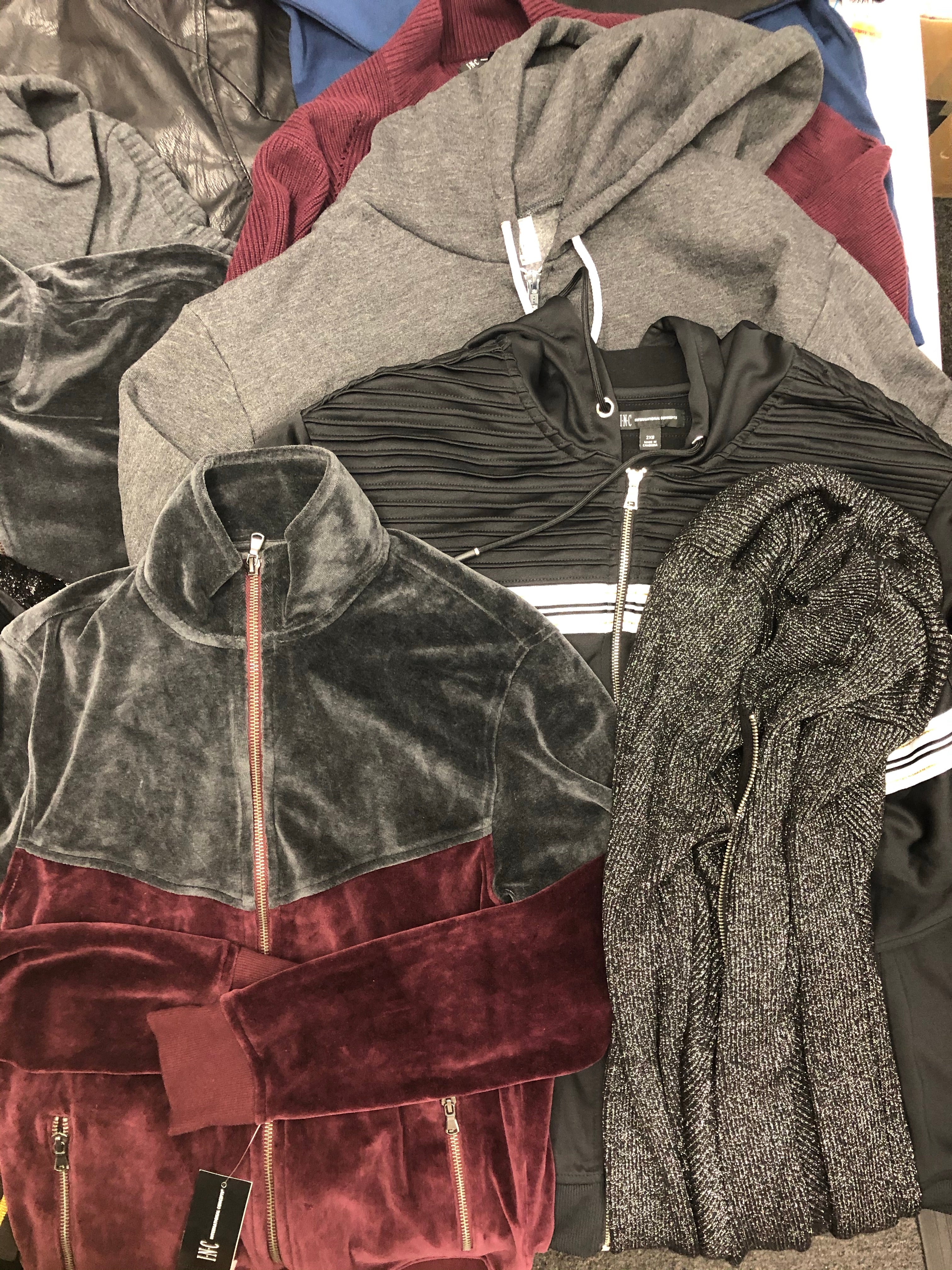 Men's Clothing Jacket Wholesale Lot, Buffalo, INC, American Apparel, 14 Units, Shelf Pulls, MSRP $1,082