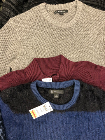 Men's Clothing Winter Top Wholesale Lot, INC and ALFANI, 10 Items, Shelf Pulls, MSRP $634
