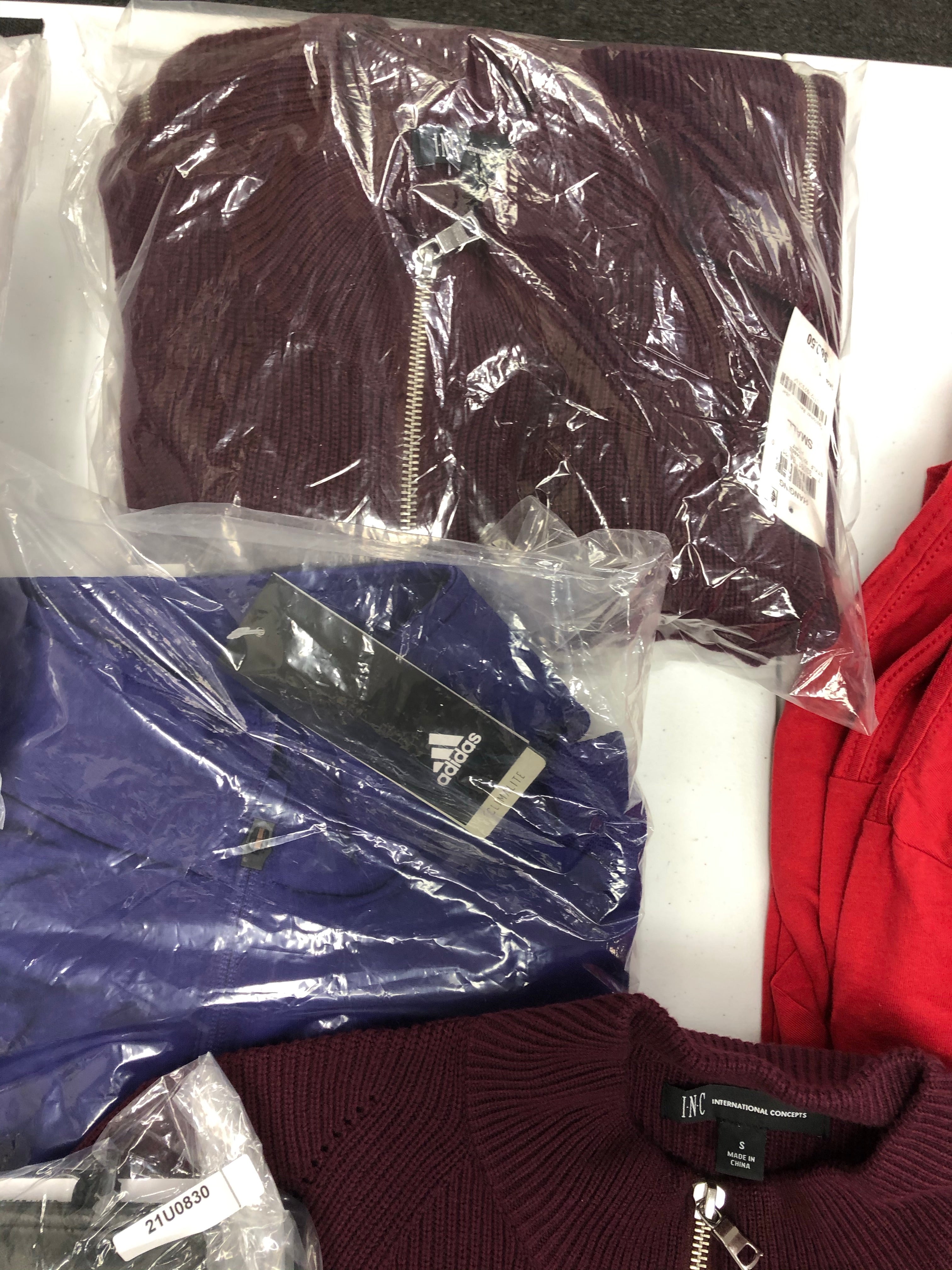 Men's Clothing, Accesories, Short Sleeve tops and more Wholesale Lot, ADIDAS, CALVIN KLEIN, STEVE MADDEN, AMERICAN APPAREL and more, 41 items, Shelf Pulls, MSRP $1,291