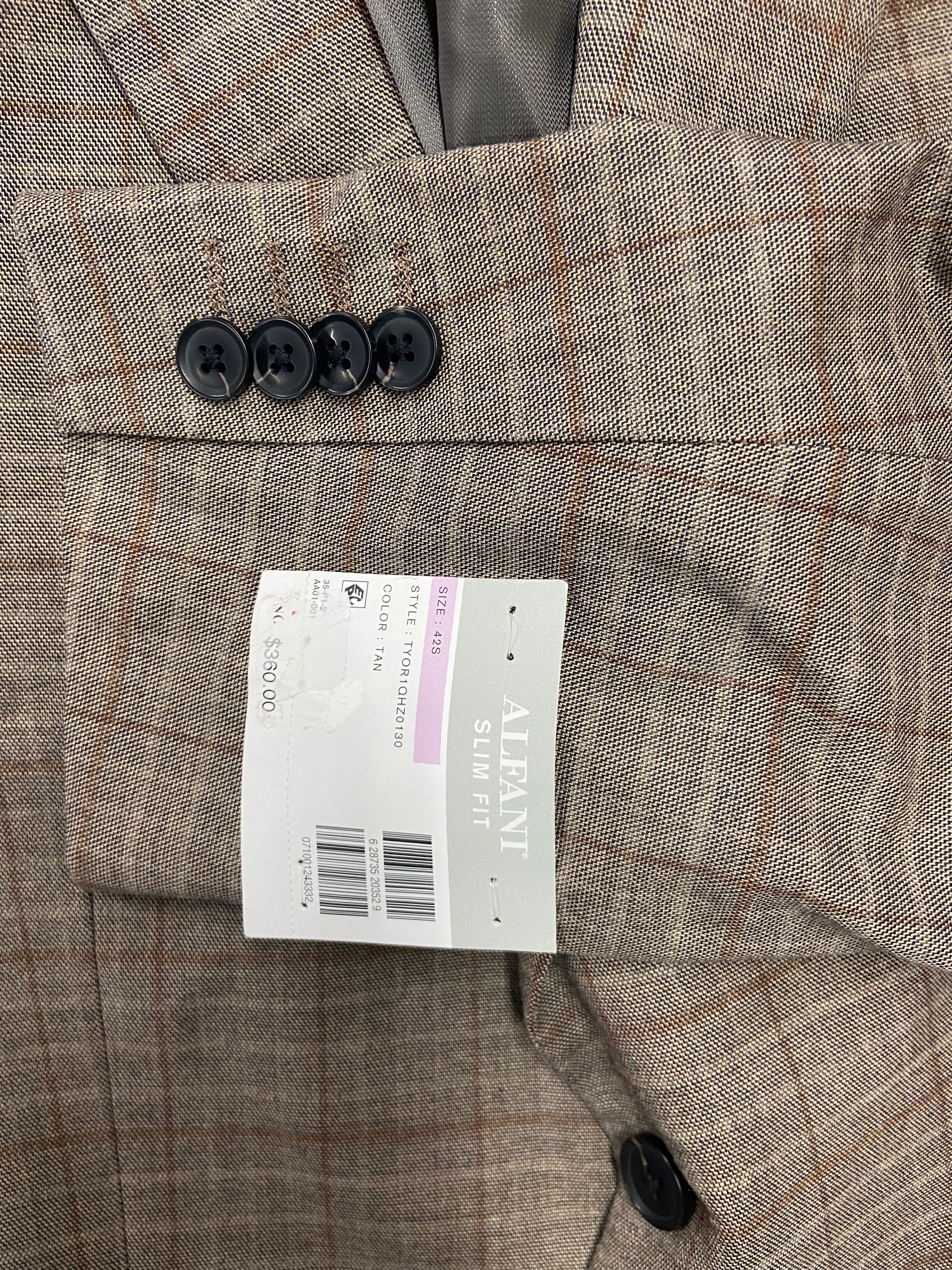 Men's Clothing Blazers & Dress Pant Wholesale Lot,  ALFANI, CLUB ROOM, 5 items, Shelf Pulls, MSRP $1,380