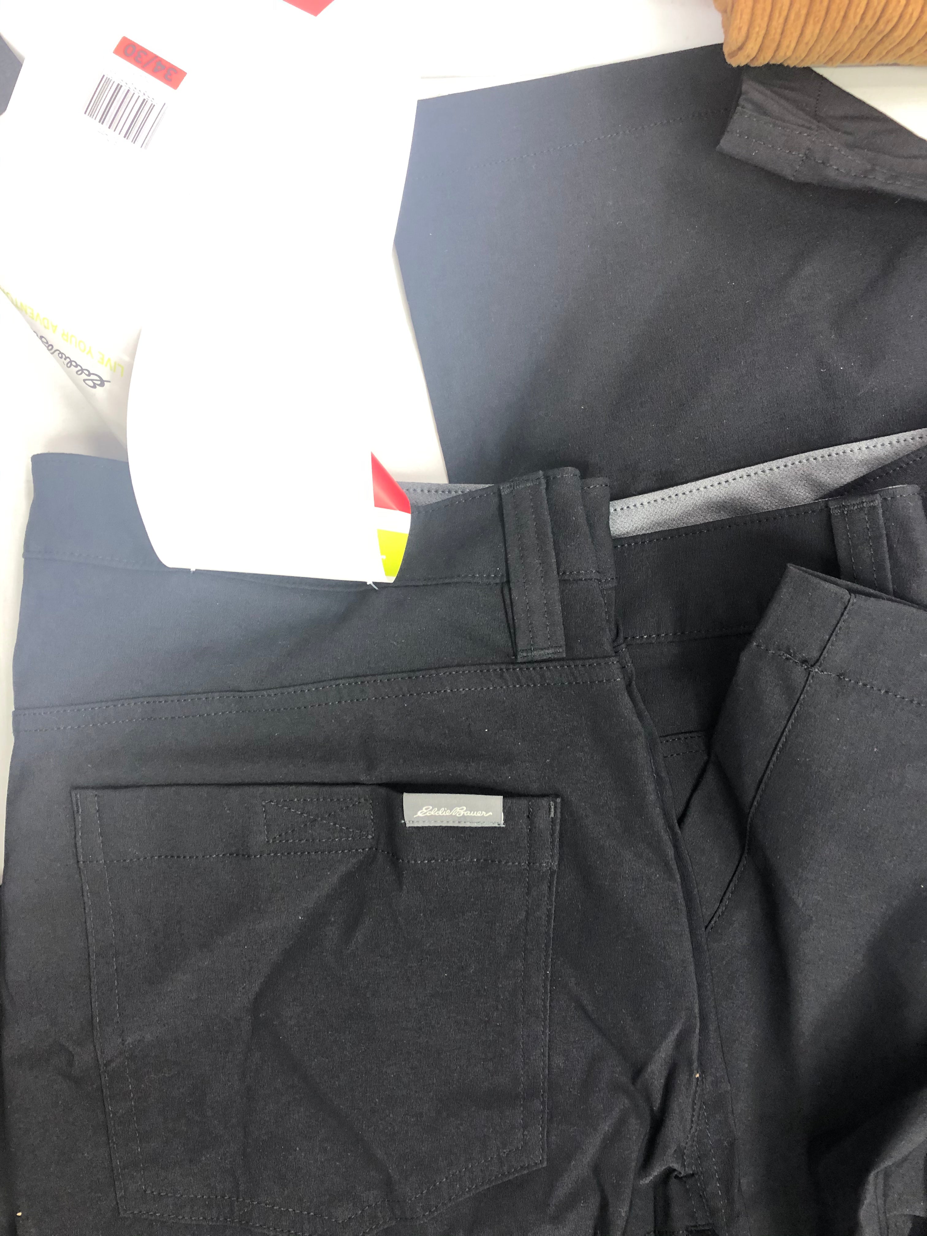 Men's Clothing Pants and Others, Wholesale Lot, EDDIE BAUER, STEVE MADDEN, CHAPS, WEATHER PROOF, 32 DEGREES and more, 14 items, Shelf Pulls, MSRP $1,091