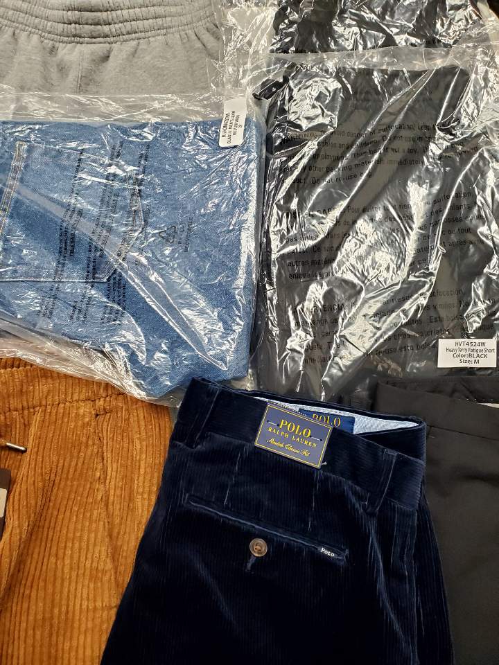 Men's Clothing Bottoms Wholesale Lot, HUGO BOSS, POLO RALPH LAUREN, NAUTICA, ALTEA, ALFANI and more, 10 Items, Shelf Pulls, MSRP $1,068