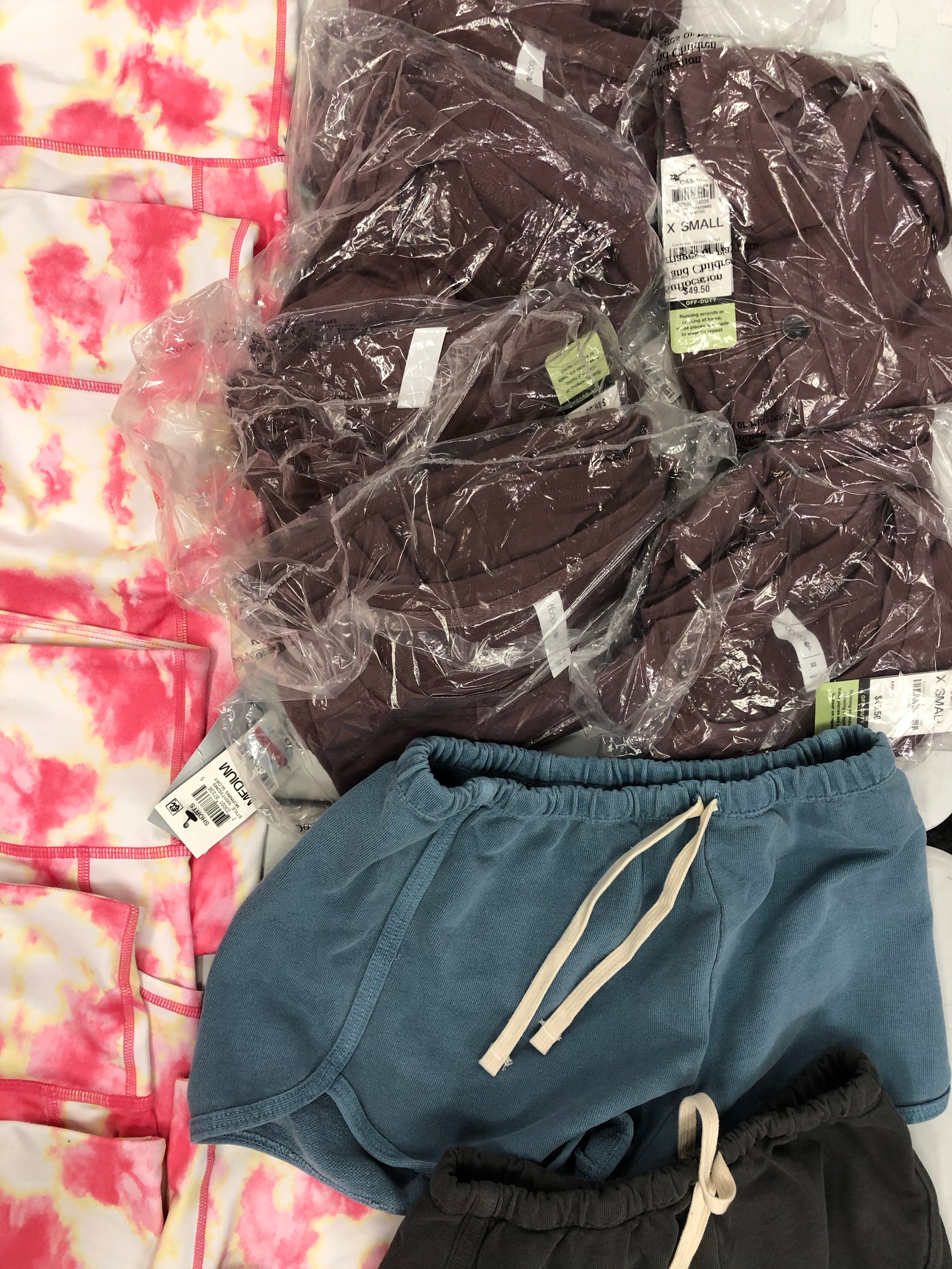 Women's Clothing Assorted Activewear Wholesale Lot, AMERICAN APPAREL, IDEOLOGY, 20 items, Shelf Pulls, MSRP $827