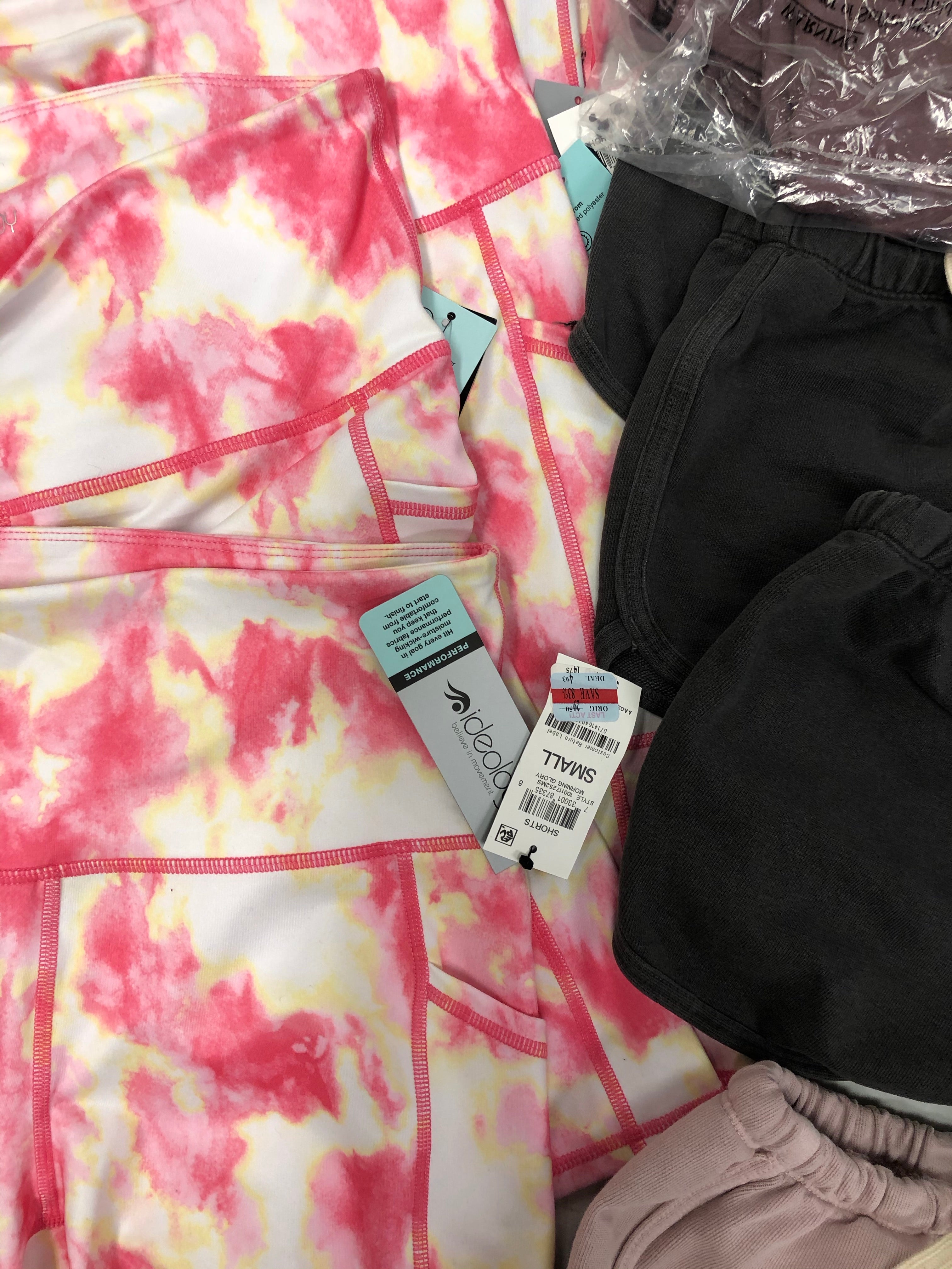 Women's Clothing Assorted Activewear Wholesale Lot, AMERICAN APPAREL and IDEOLOGY, 19 items, Shelf Pulls, MSRP $715