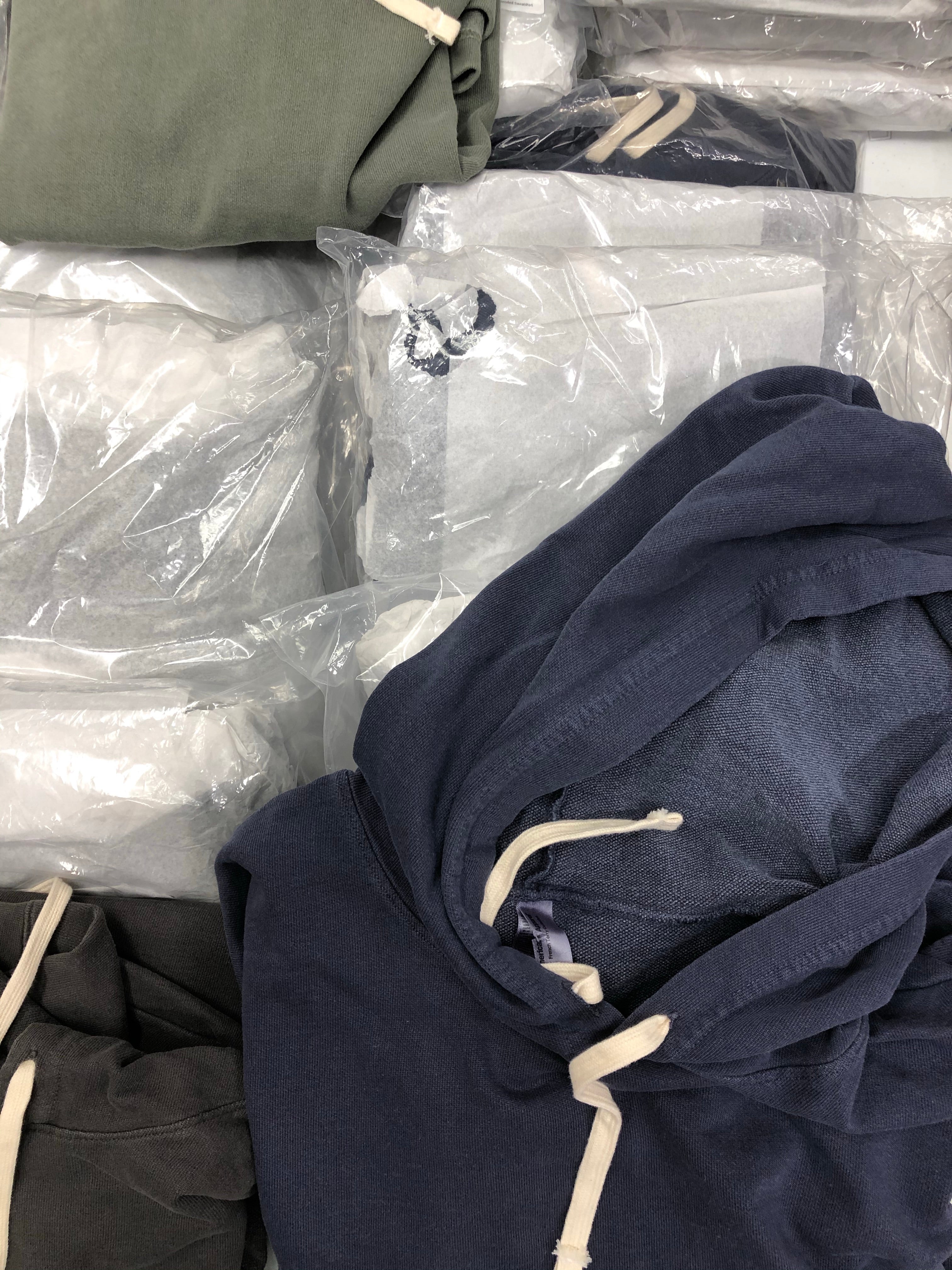 Men's Clothing Tops Hoodies Wholesale Lot, AMERICAN APPAREL ONLY, 27 Items, Shelf Pulls, MSRP $1,242