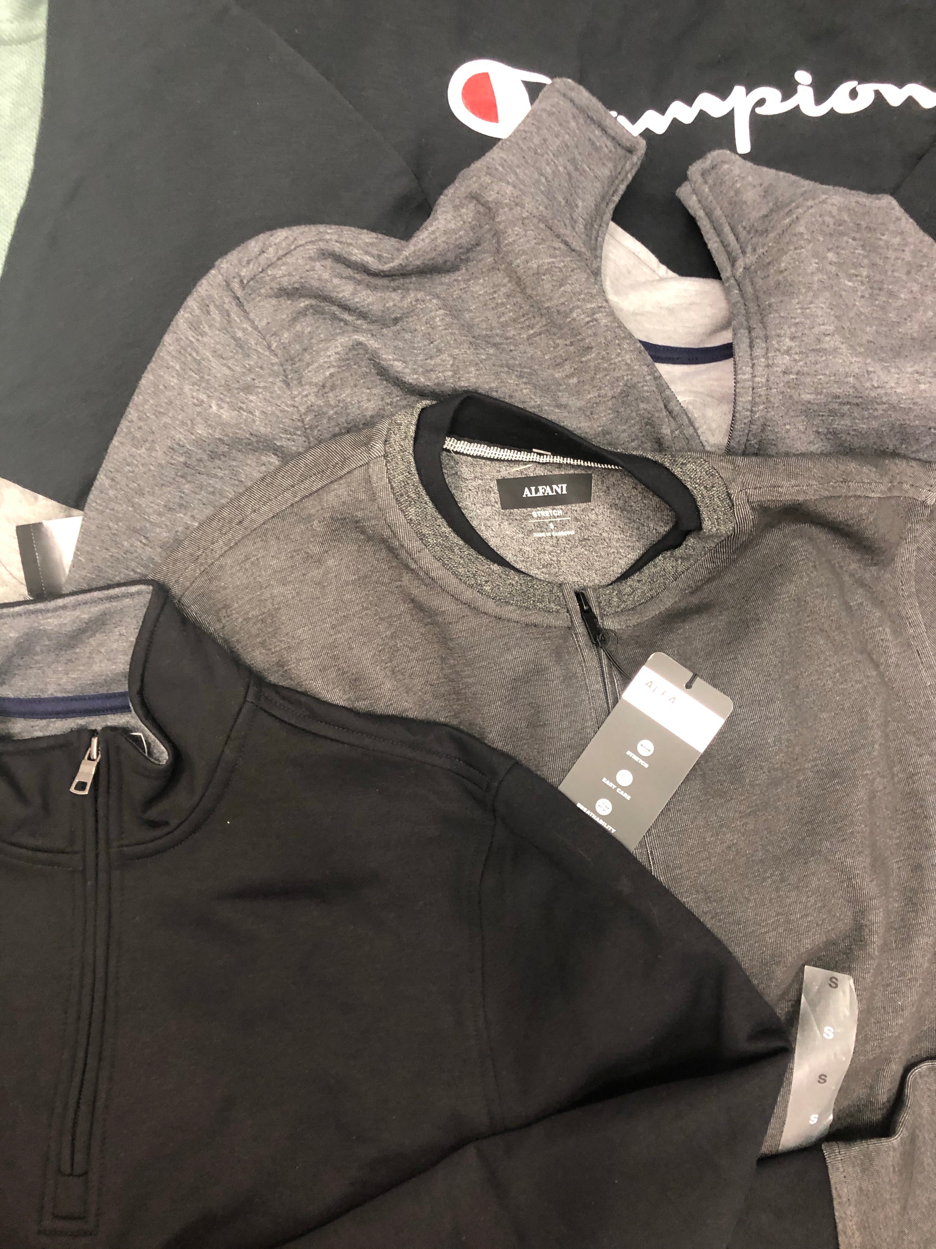Men's Clothing Casual Top Wholesale Lot, Tasso Elba, Alfani, Club Room and more, 10 Units, Shelf Pulls, MSRP $523.48