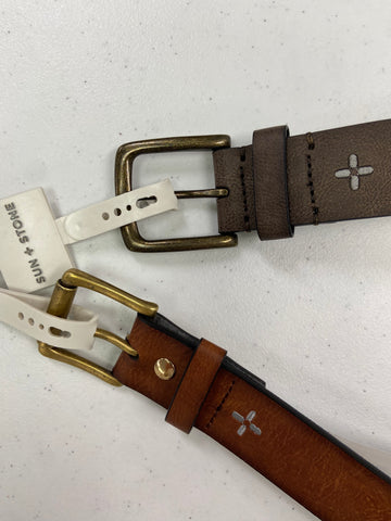 Men's Belts Wholesale Lot, SUN + STONE, 15 items, Shelf Pulls, MSRP $593