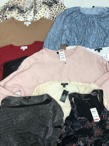 Women's Clothing Top Wholesale Lot, Tahari, Vince Camuto, Alfani and more, 13 Units, Shelf Pulls, MSRP $872