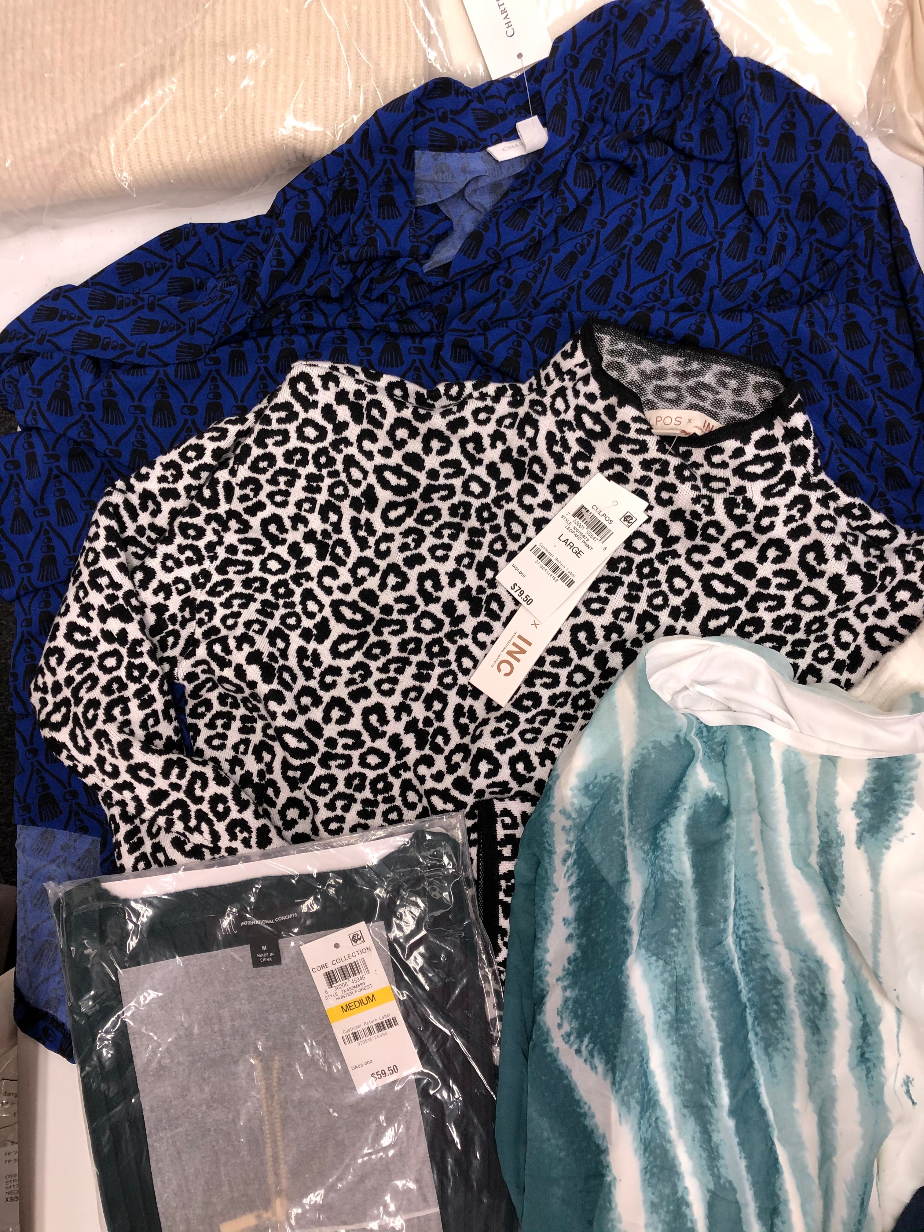 Women's Clothing Tops Wholesale Lot, DKNY, FREE PEOPLE, RAG & BONE, ALFANI and more, 14 items, Shelf Pulls, MSRP $935