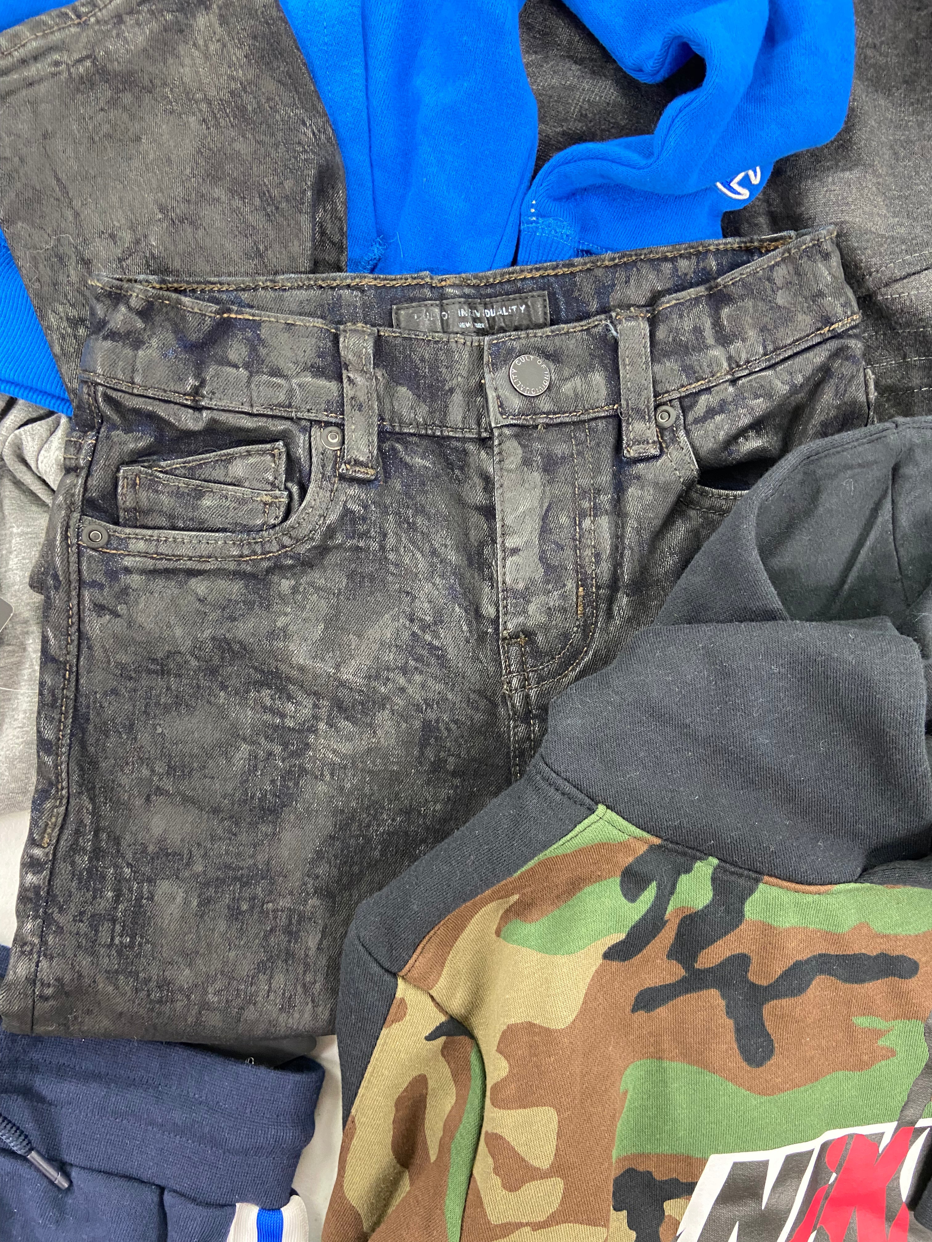 Kid & Baby's Clothing Assorted Wholesale Lot, COLUMBIA, TIMBERLAND, JORDAN, CHAMPION, NIKE,  LEVI'S, CARTER'S and more, 16 items, Shelf Pulls, MSRP $659