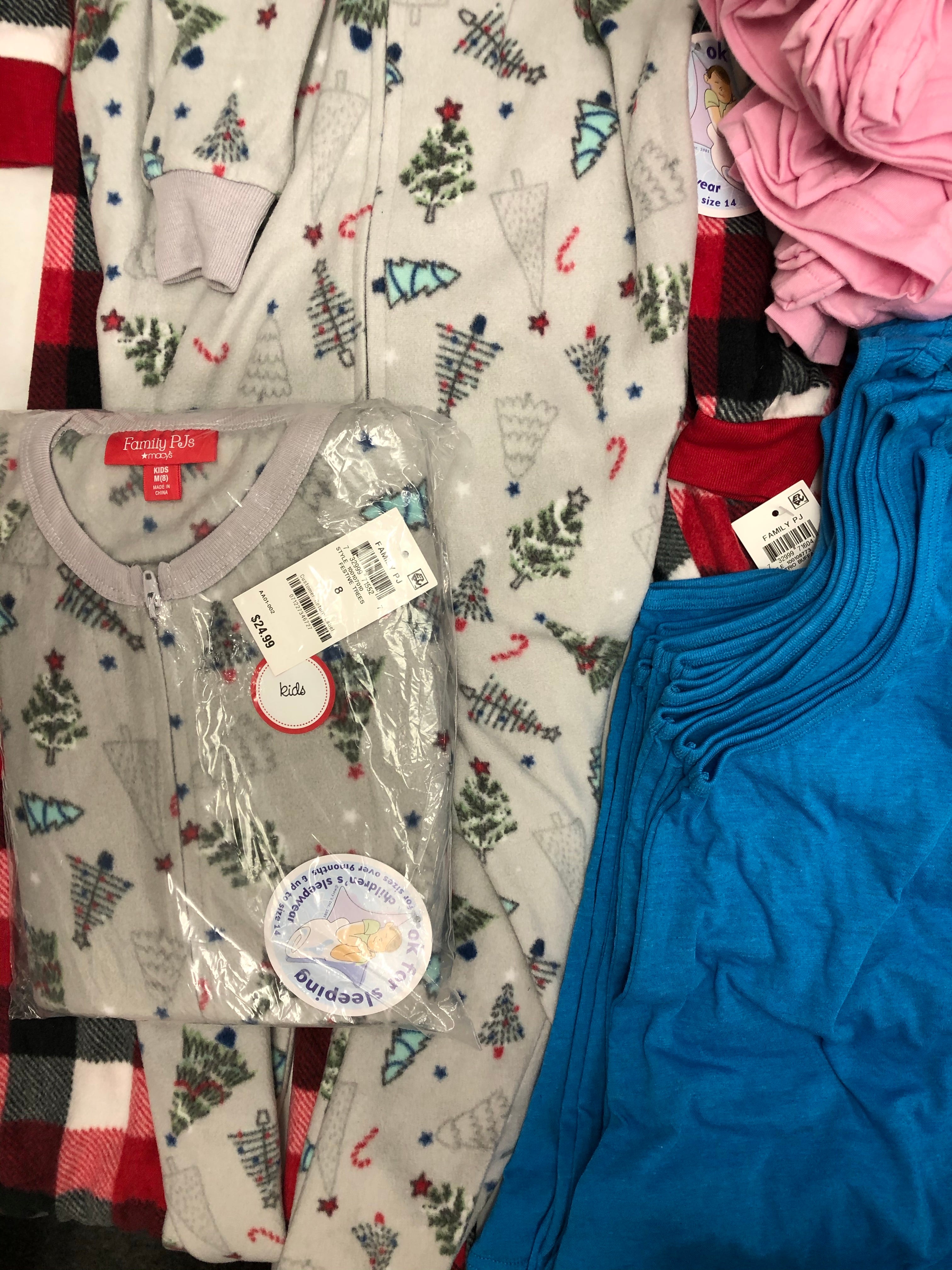 Kid's Clothing Wholesale Lot, UNDER ARMOUR, AMERICAN APPAREL, FAMILY PJS, 53 Items, Shelf Pulls, MSRP $1,120