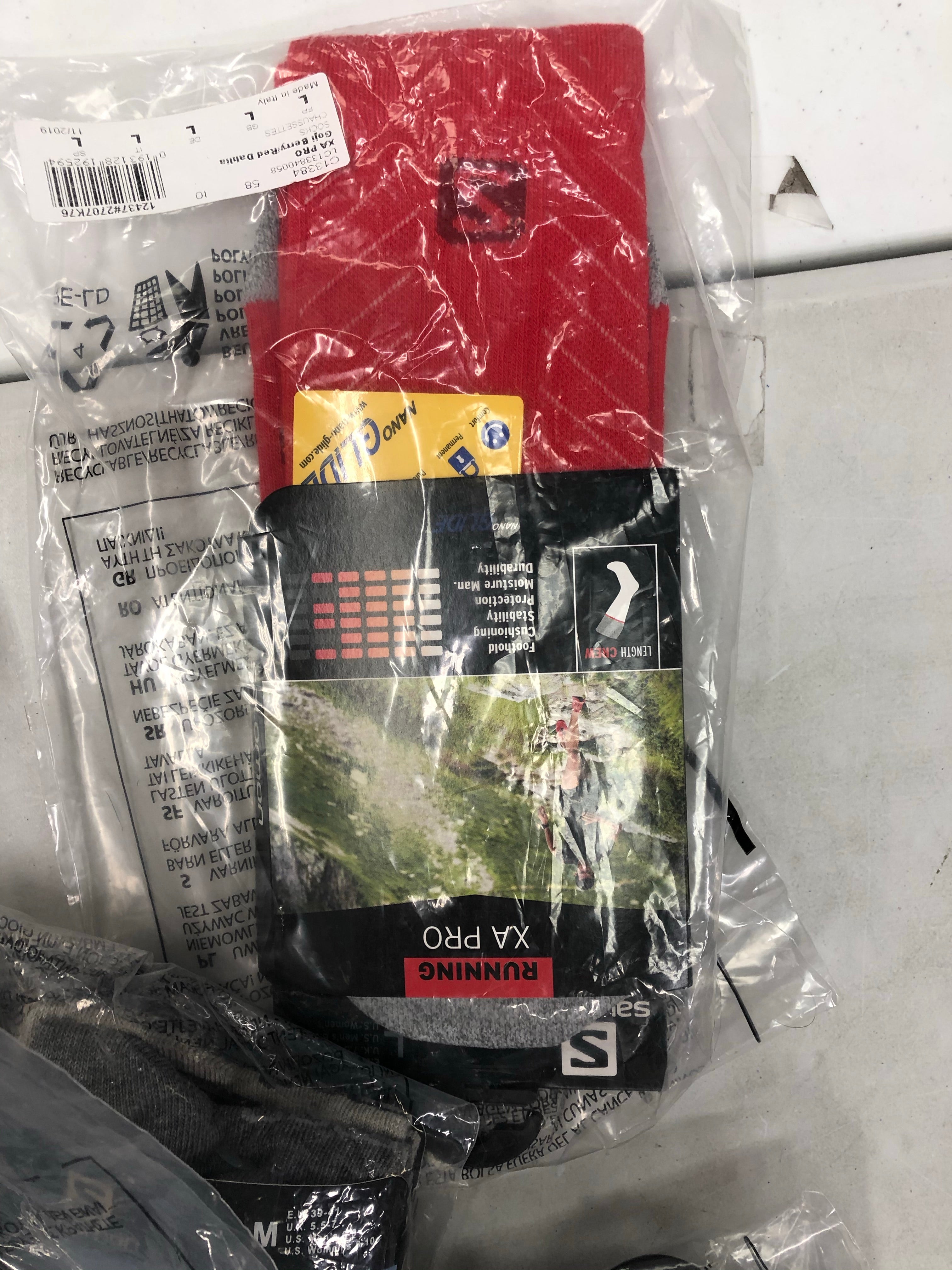 Unisex Socks Wholesale Lot, SALOMON, 20 Items, New, MSRP $346