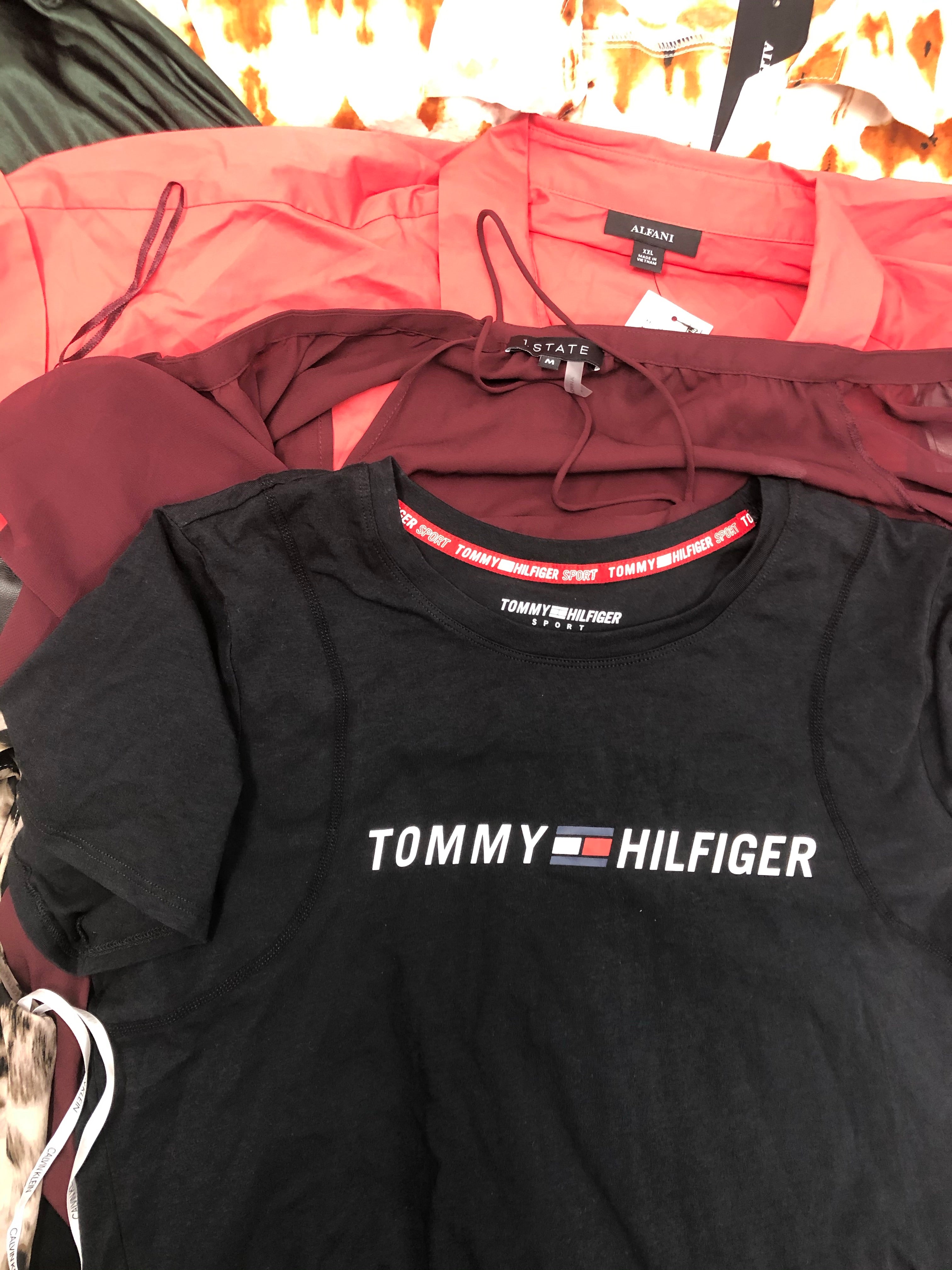 Women's Clothing Top Wholesale Lot, Tommy Hilfiger, 1 State, Alfani and more, 11 Units, Shelf Pulls, MSRP $803