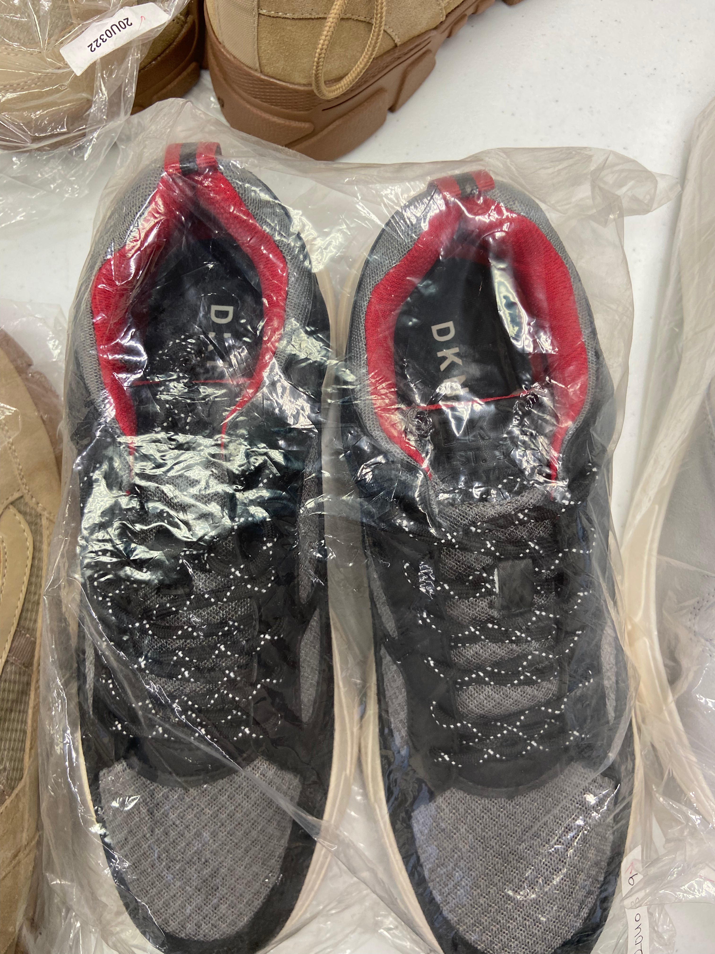Men's Shoes (Sneakers & Boots) Wholesale Lot, DKNY, STEVE MADDEN, INC, 8 items, Shelf Pulls, MSRP $939