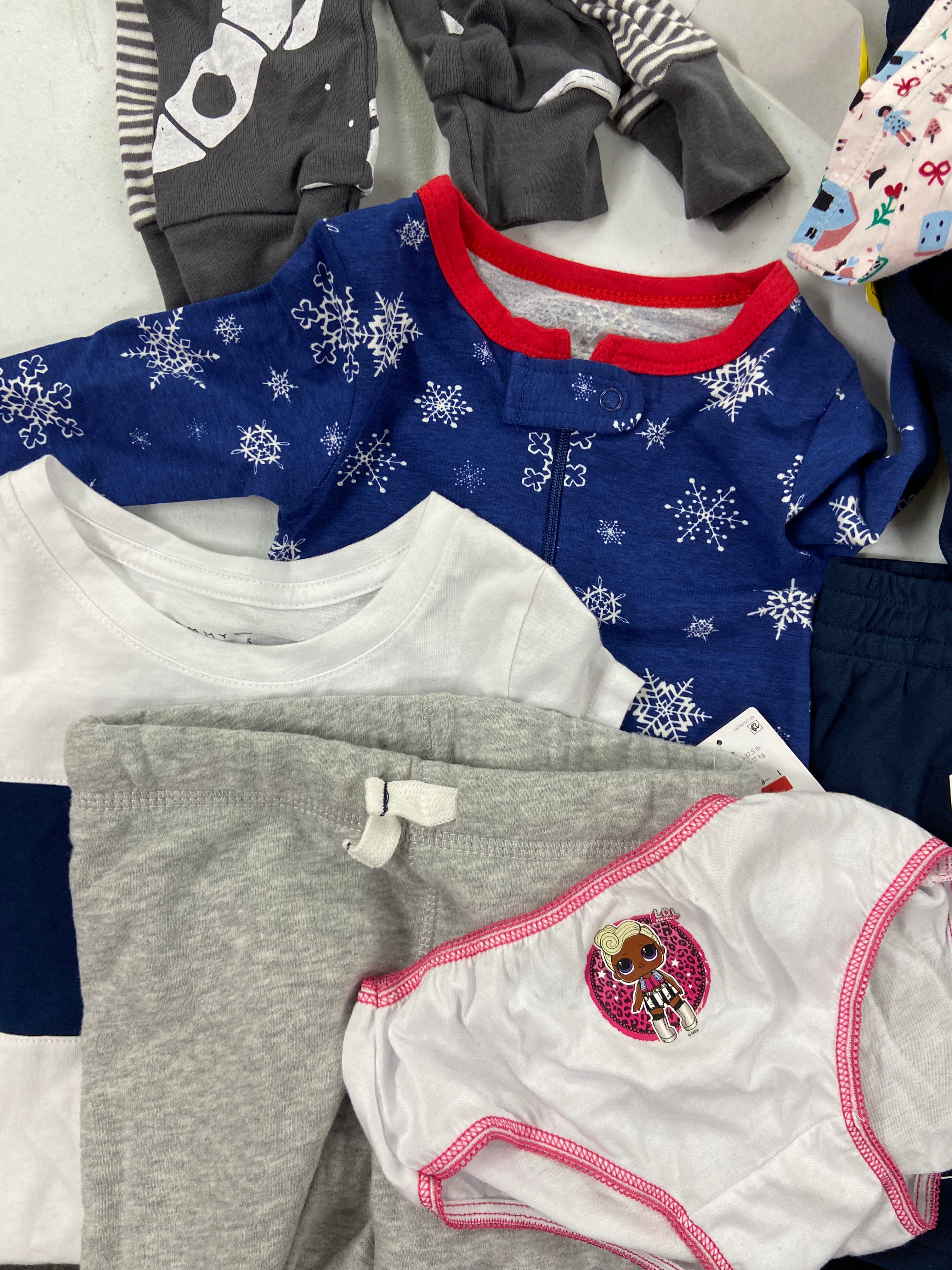 Baby's Clothing Assorted Wholesale Lot, TOMMY HILFIGER, NAUTICA, CALVIN KLEIN CHAMPION, PINKFONG, FIRST IMPRESSIONS and more, 35 items, Shelf Pulls, MSRP $598