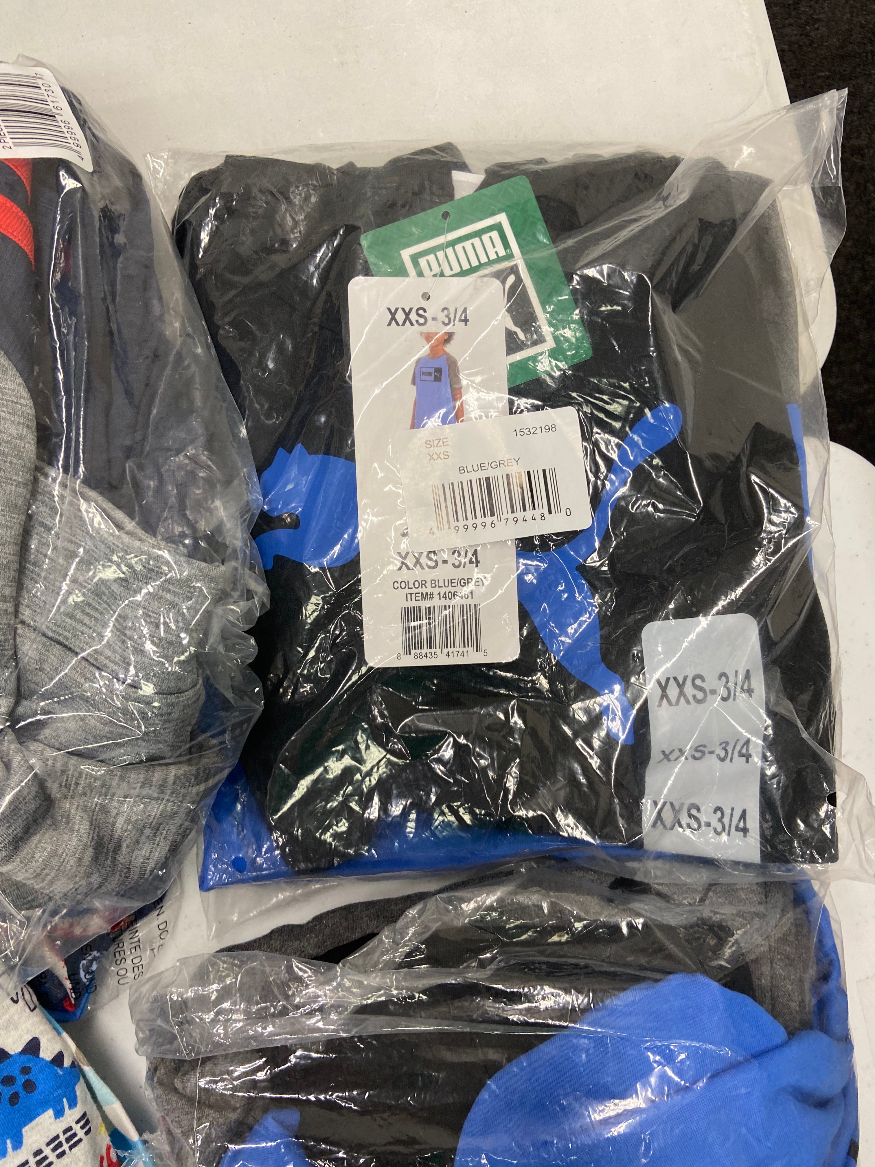 Kid, Youth Clothing Assorted Wholesale Lot, PUMA, ADIDAS, NEW BALANCE, COLUMBIA, WEATHERPROOF  and more, 14 items, Shelf Pulls, MSRP $574