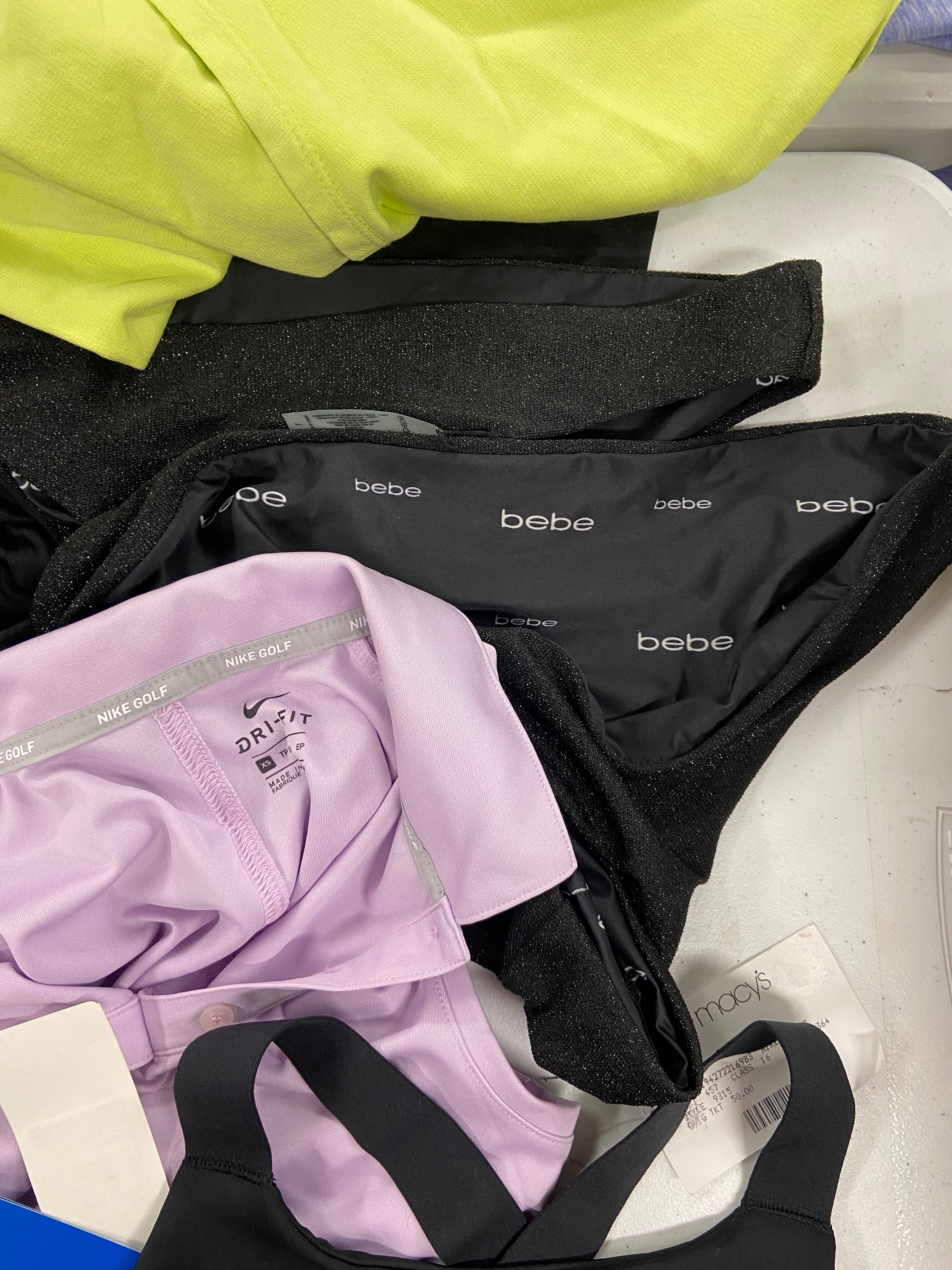 Women's Clothing Activewear Wholesale Lot, DKNY, NIKE, CALVIN KLEIN, ADIDAS, UNDER ARMOUR, IDEOLOGY and more, 18 items, Shelf Pulls, MSRP $631