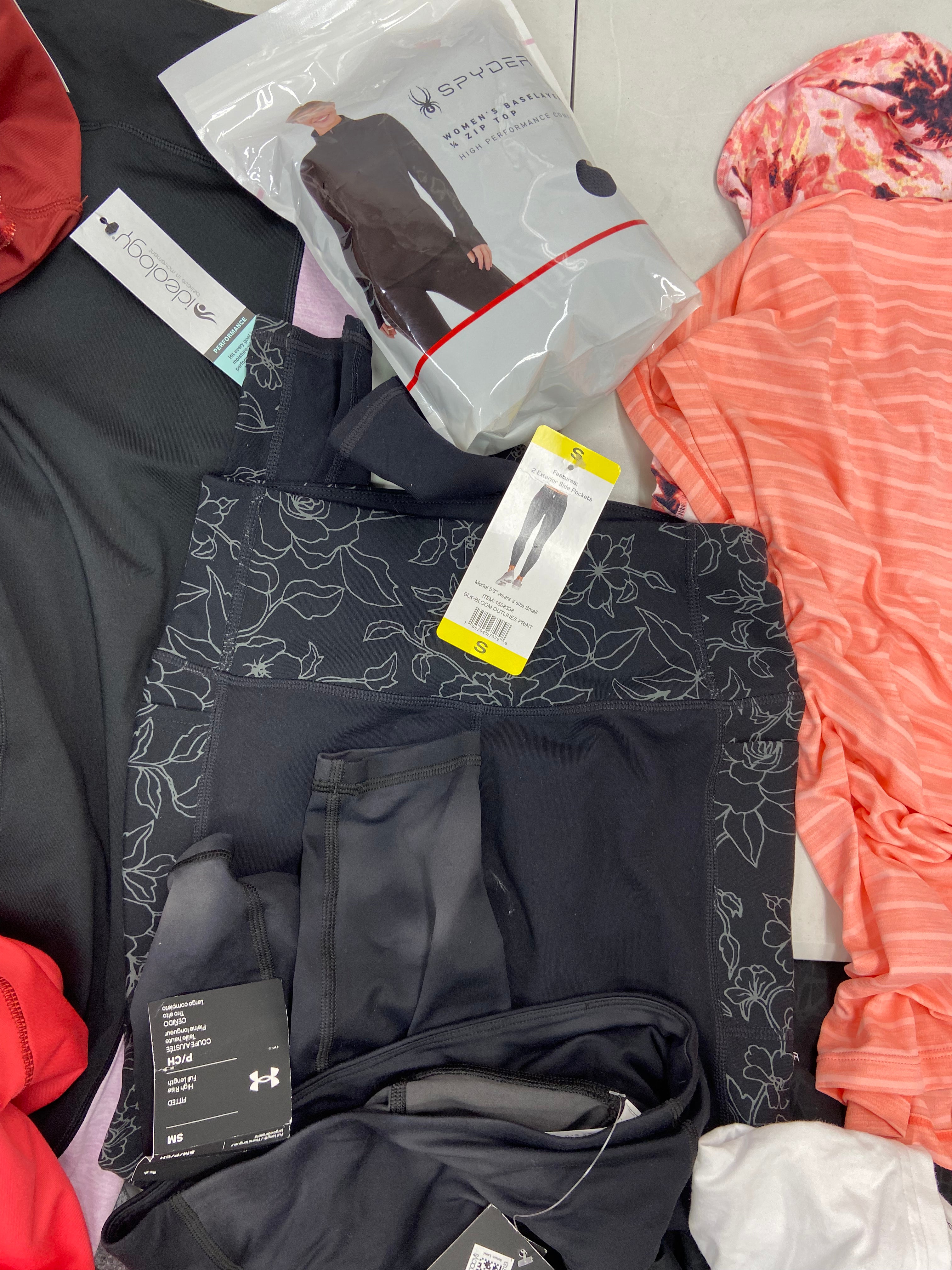Women's Clothing Activewear Wholesale Lot, TOMMY HILFIGER, UNDER ARMOUR, DKNY, PUMA, CALVIN KLEIN, SKECHERS, SPYDER and more, 20 items, Shelf Pulls, MSRP $775