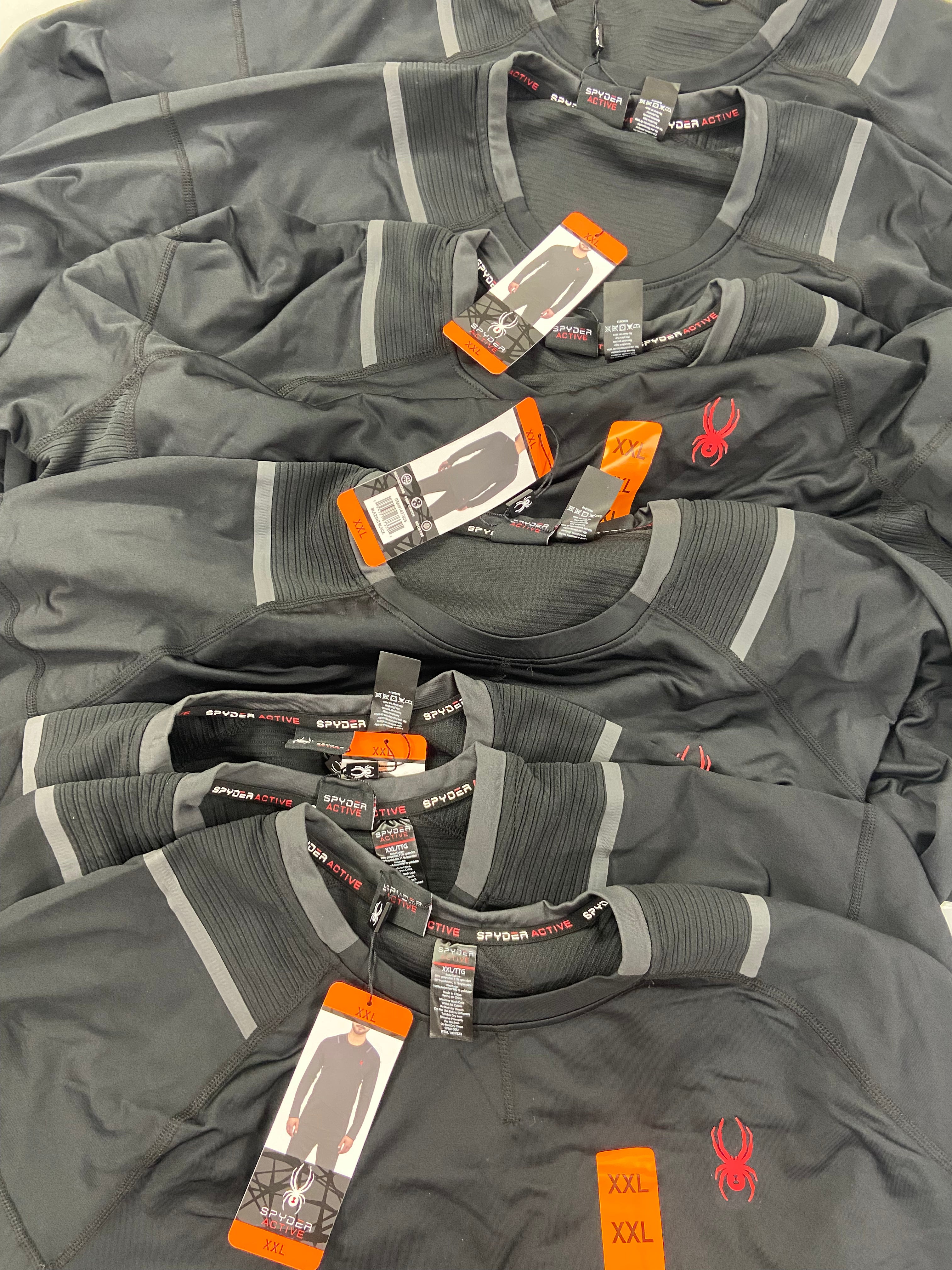 Men's Clothing Tops Wholesale Lot, ADIDAS, SPYDER, CHAMPION, 10 items, Shelf Pulls, MSRP $505