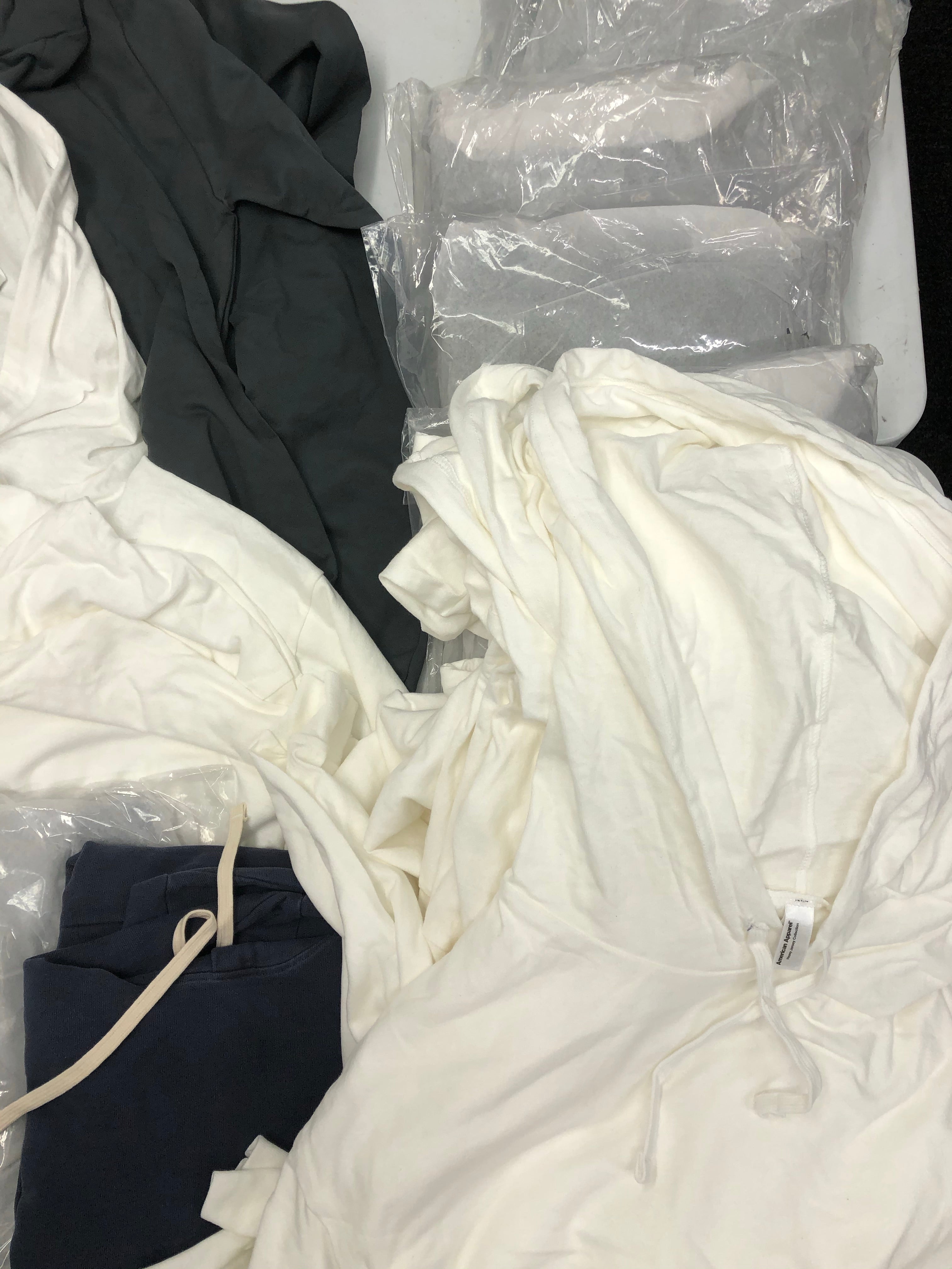 Men's Clothing Top Hoodies Wholesale Lot, AMERICAN APPAREL ONLY, 23 Items, Shelf Pulls, MSRP $954