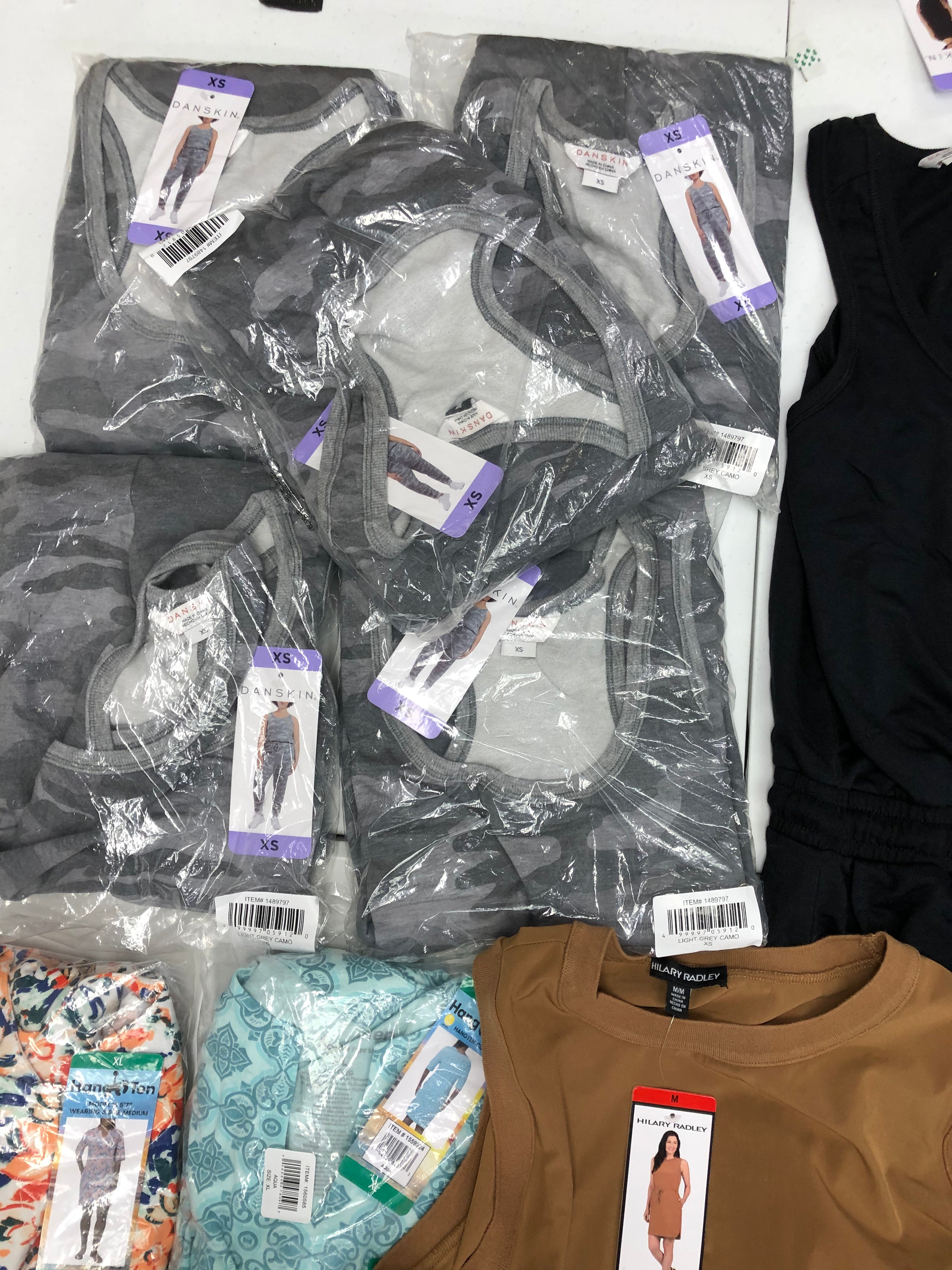 Women's Clothing Dresses, Rompers, Wholesale Lot, DANSKIN, HANG TEN, HILARY RADLEY and more, 11 items, New, MSRP $467