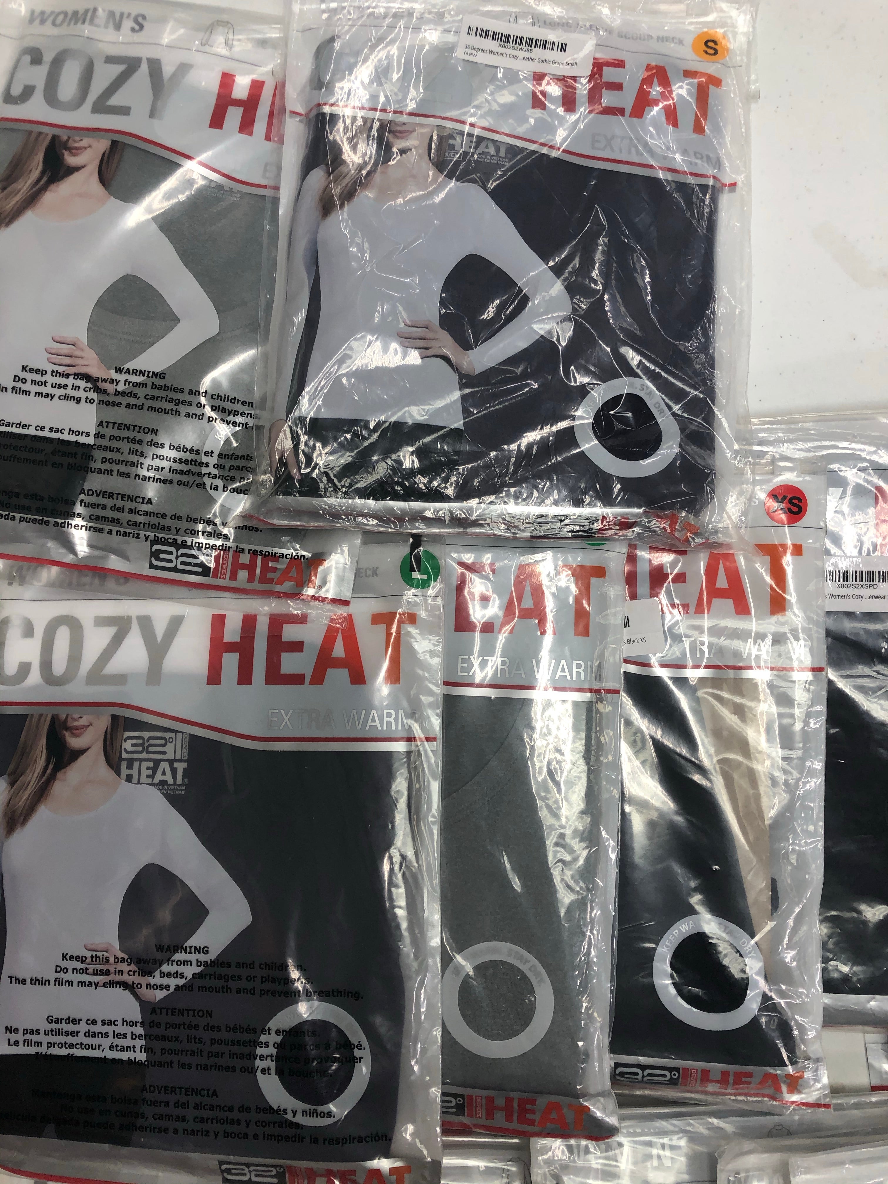 Women's Clothing Thermal Wholesale Lot, 32 Degrees Only, 22 Units, New, MSRP $440
