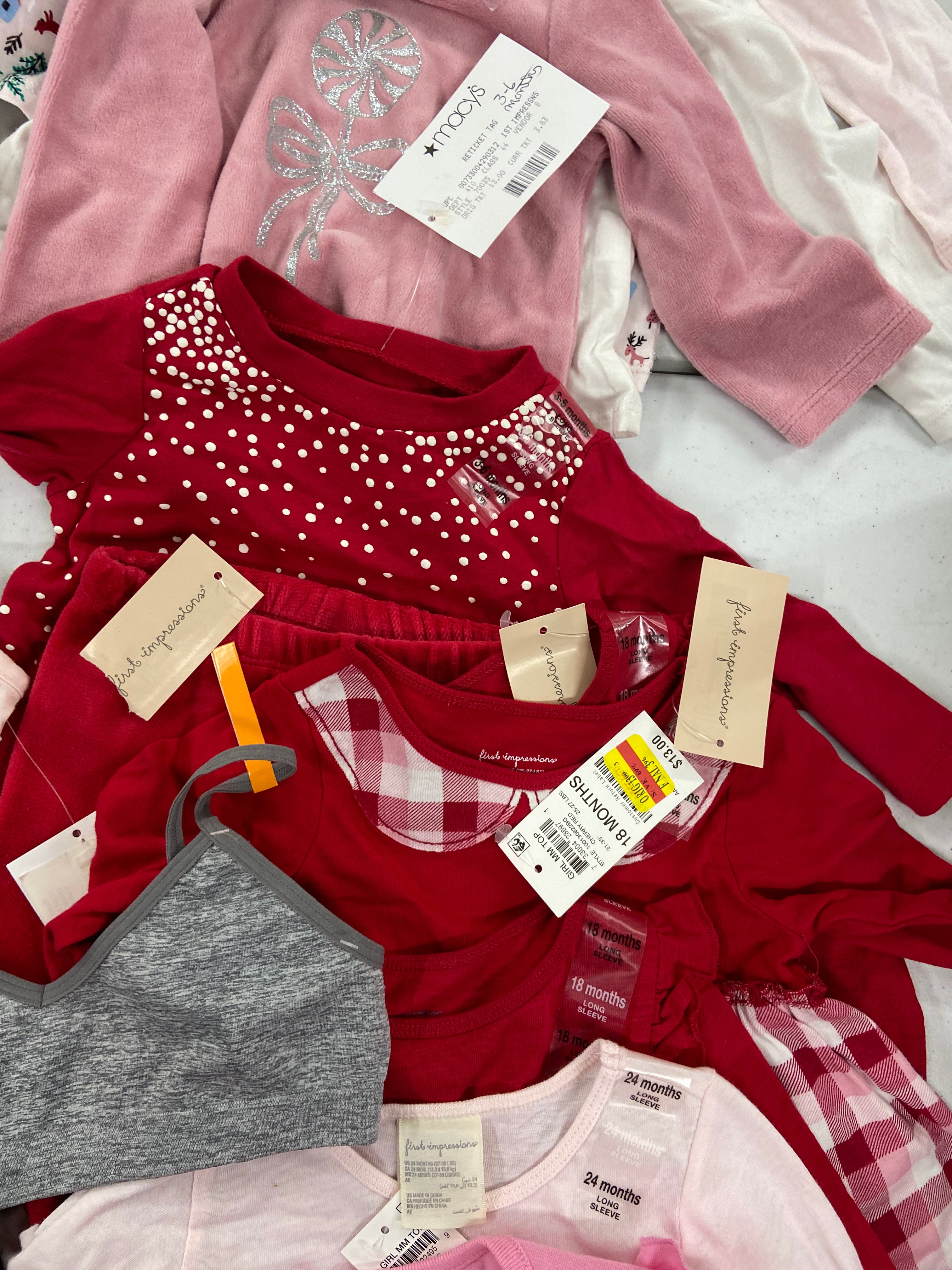 Kid's / Baby's Clothing Wholesale Lot, TOMMY HILFIGER, DISNEY, NIKE, CHAMPION, MAX OLIVIA, CARTER'S, FIRST IMPRESSIONS and more, 27 items, Shelf Pulls, MSRP $606