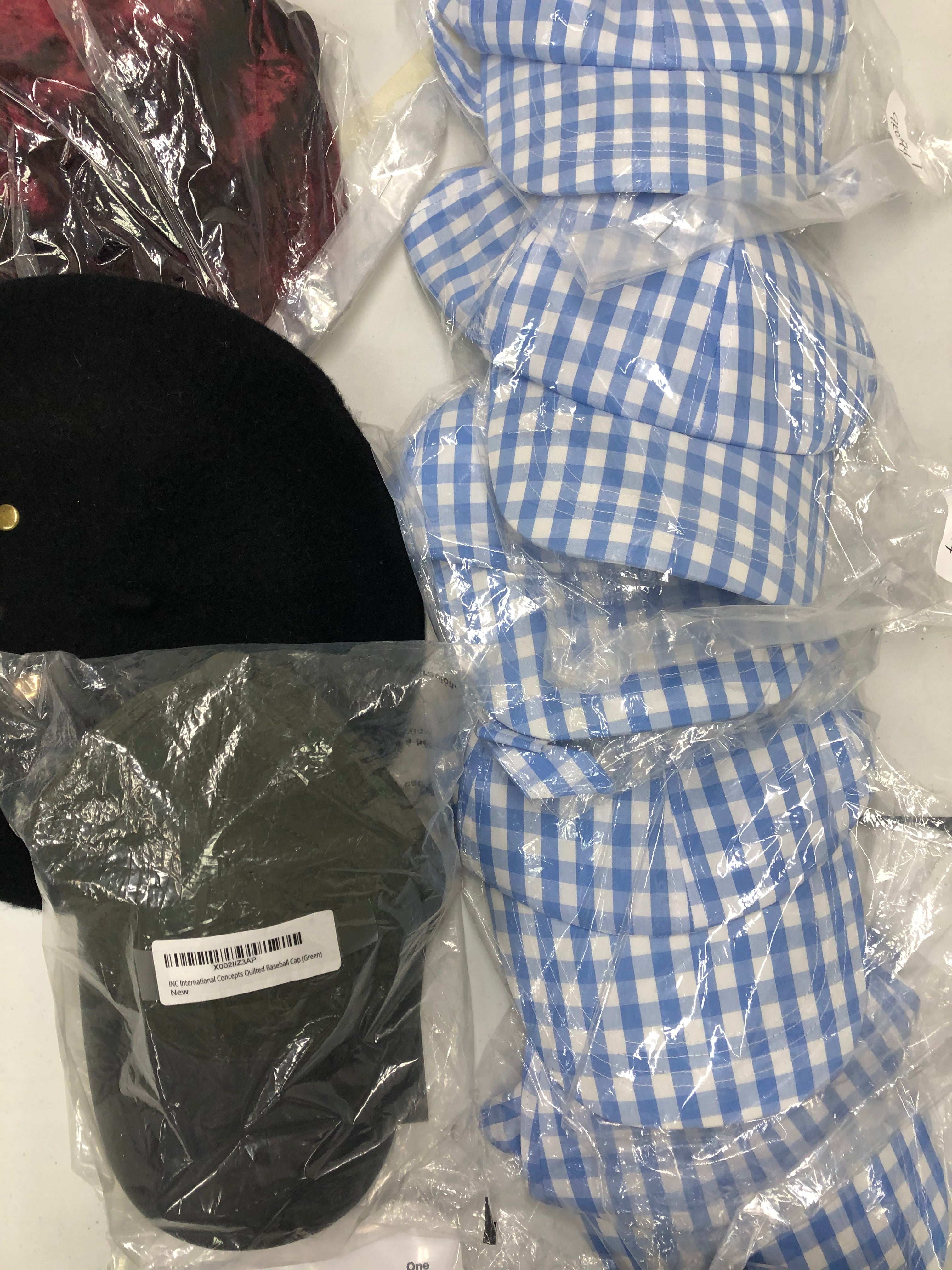 Women's Hats and Other Accessories, Wholesale Lot, LUCKY BRAND, WEATHERPROOF, AMERICAN APPAREL, INC and more, 29 items, Shelf Pulls, MSRP $805