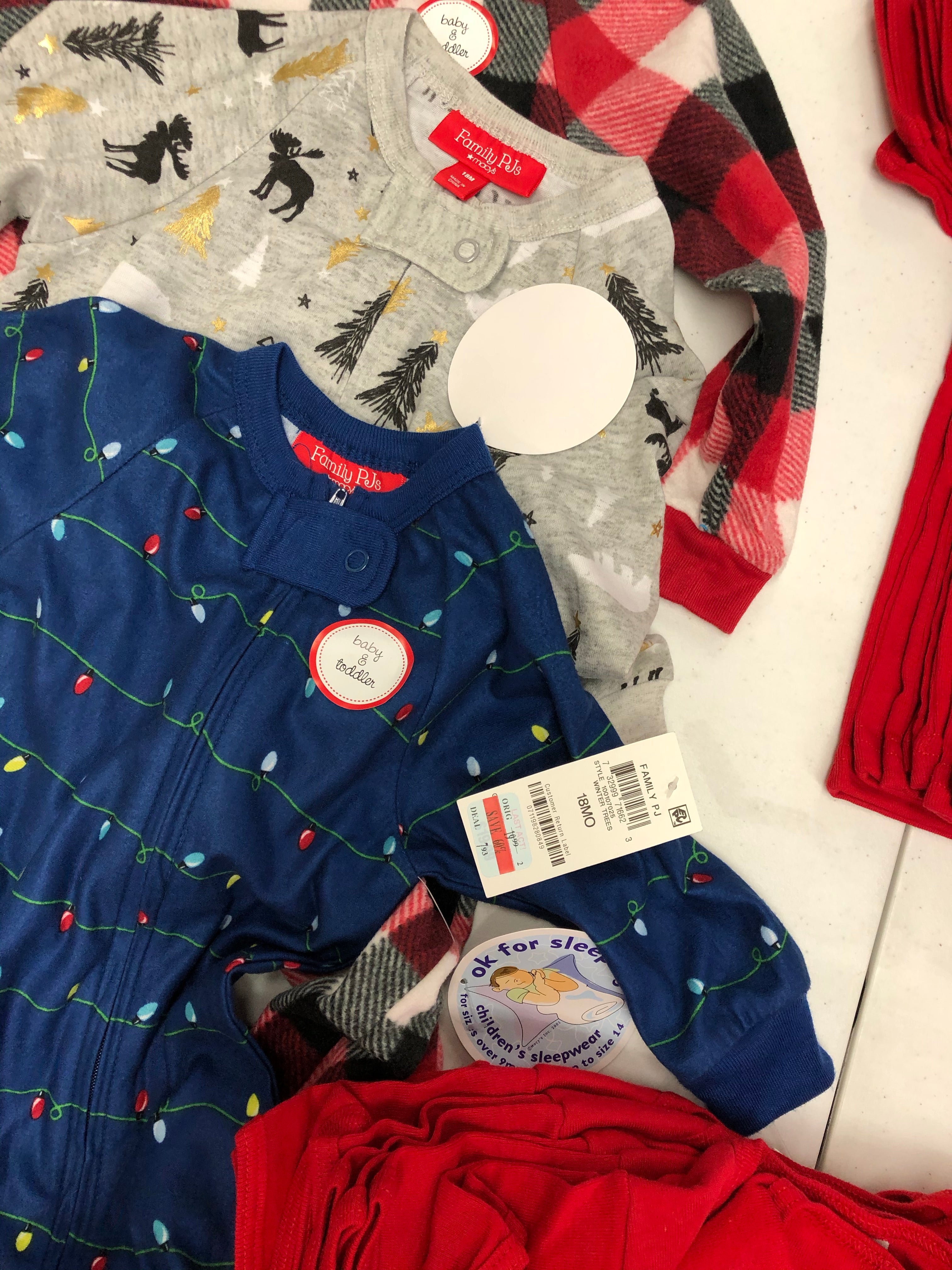 Kid's Baby Clothing Wholesale Lot, AMERICAN APPAREL and Family PJ, 86 Items, Shelf Pulls, MSRP $1597