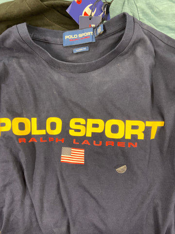 Men's Clothing T-Shirts Wholesale Lot, POLO RALPH LAUREN, ADIDAS, NAUTICA, DOCKERS, TASSO ELBA, CHAMPION and more, 23 items, Shelf Pulls, MSRP $897