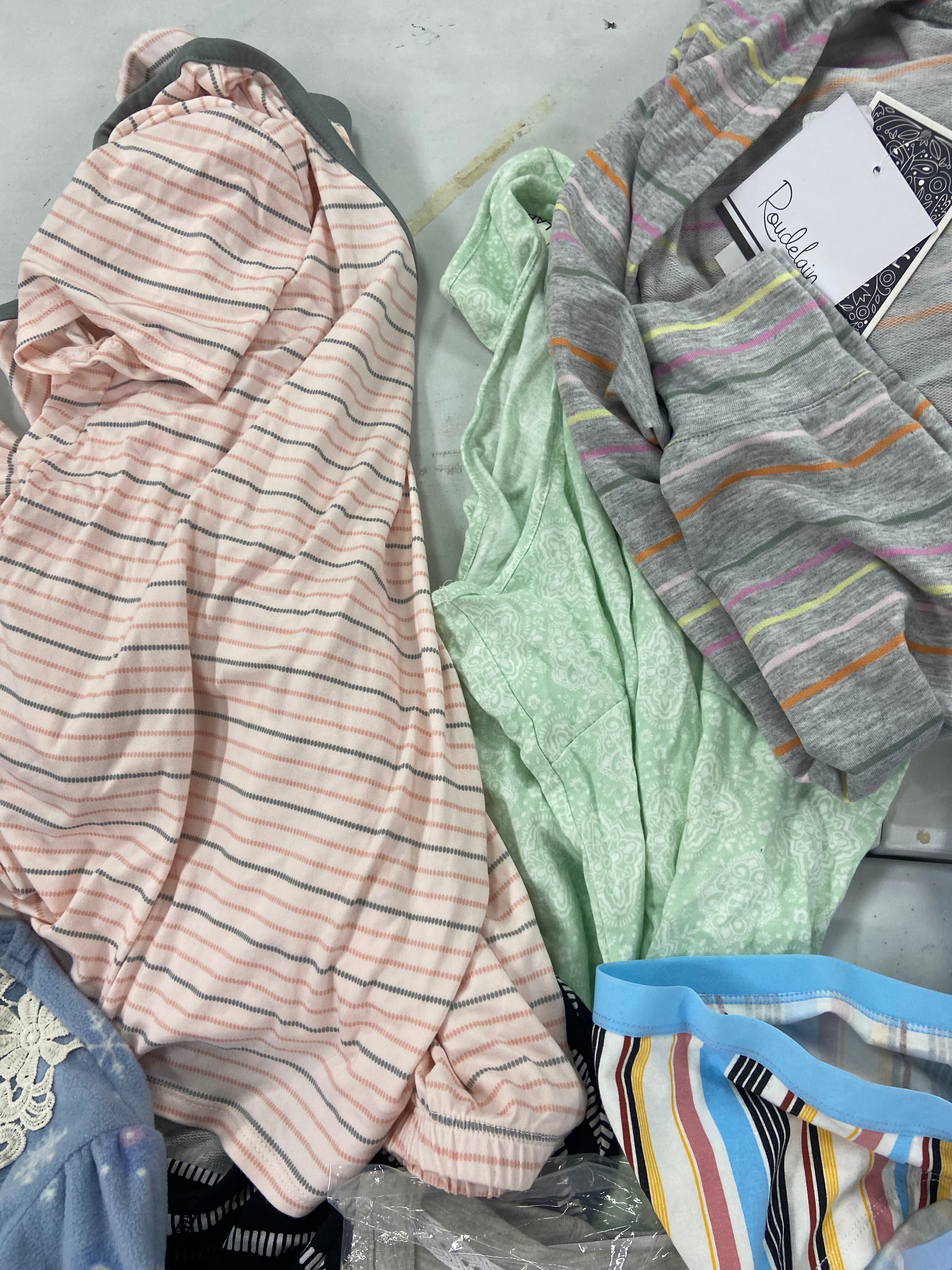 Women's Intimates Wholesale Lot, DISNEY, FLORA, GOLYTA, CHARTER CLUB, ALFANI and more, 16 items, Shelf Pulls, MSRP $616