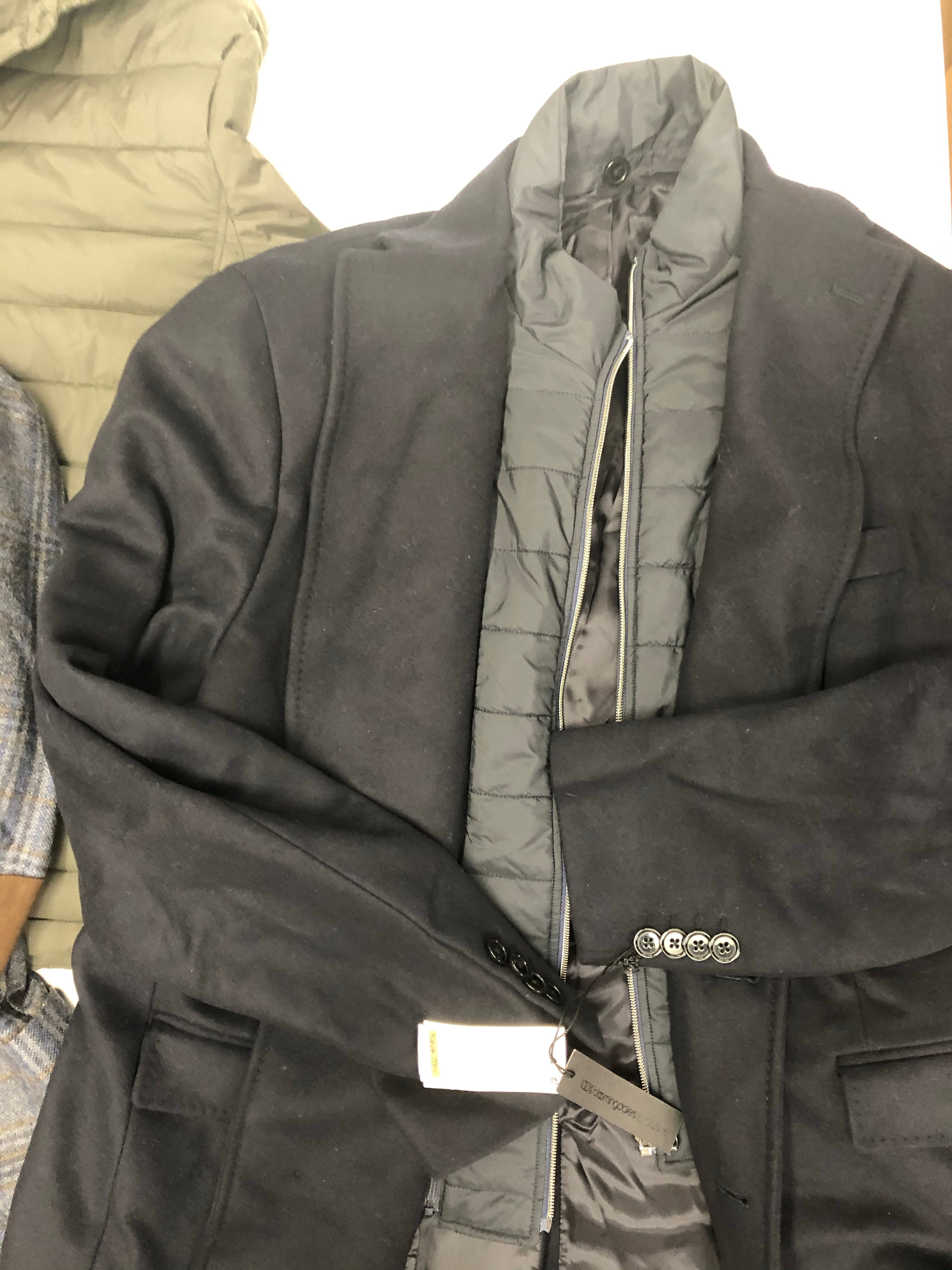 Men's Clothing OUTERWEAR/JACKETS Wholesale Lot, DYLAN GRAY, 3 Units, Shelf Pulls, MSRP $1,594