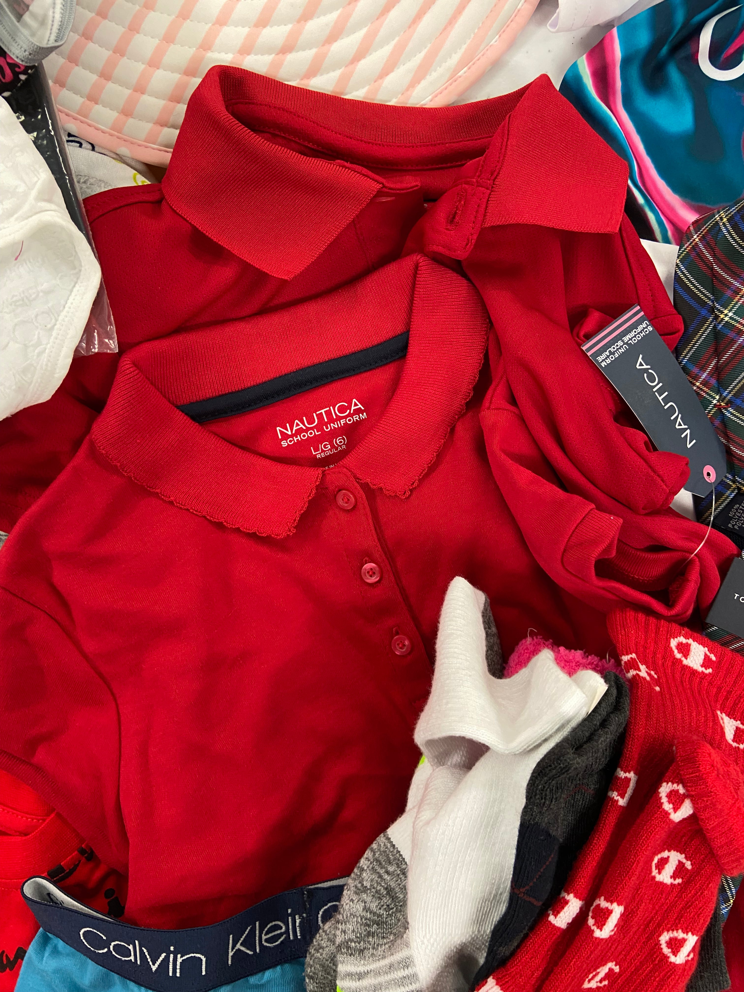 Kid's Clothing Wholesale Lot, NIKE, NAUTICA, SONIC, RARE EDITIONS, TOMMY HILFIGER, CALVIN KLEIN, CHAMPION, MAX & OLIVIA and more, 45 items, Shelf Pulls, MSRP $710