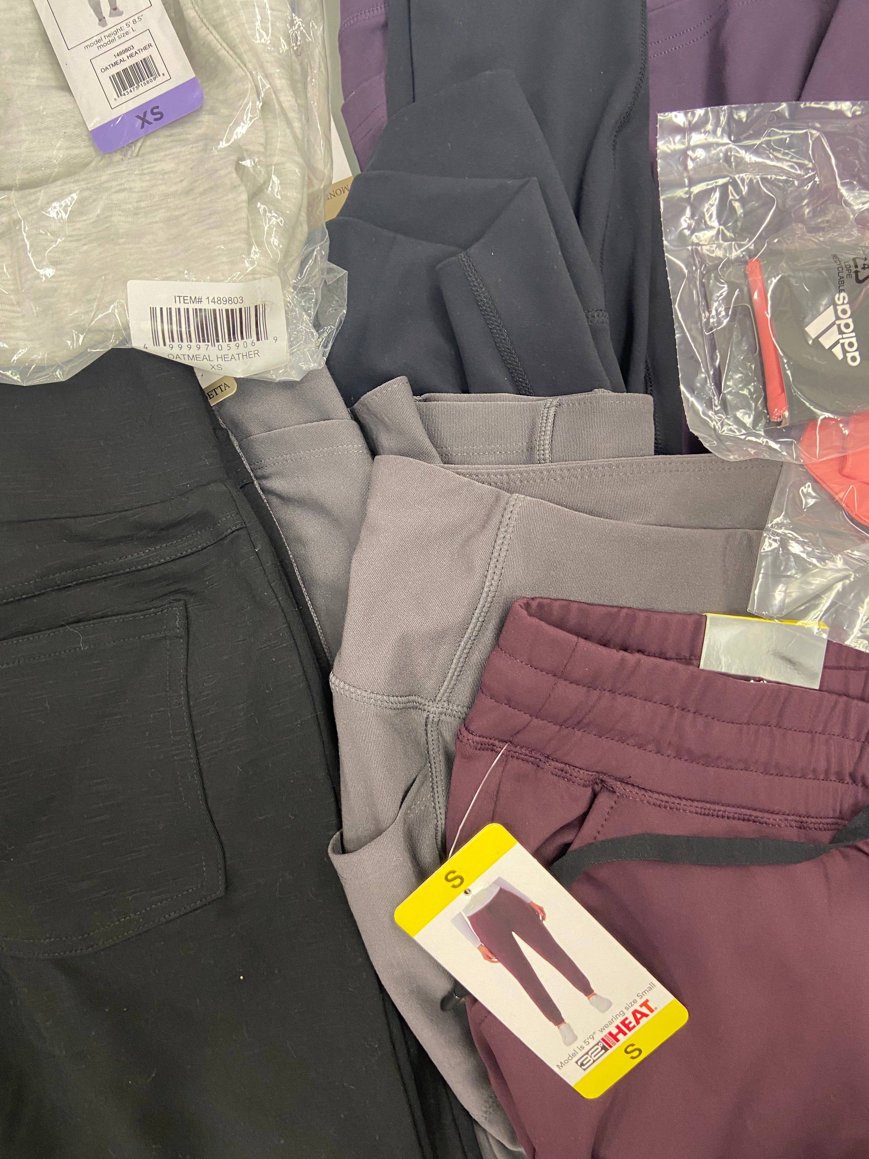 Women's Clothing Activewear Bottoms and Others Wholesale Lot, ADIDAS, SKETCHERS, SPYDER, DANSKIN, MATTY M, MONDETTA and more, 23 items, Shelf Pulls, MSRP $760