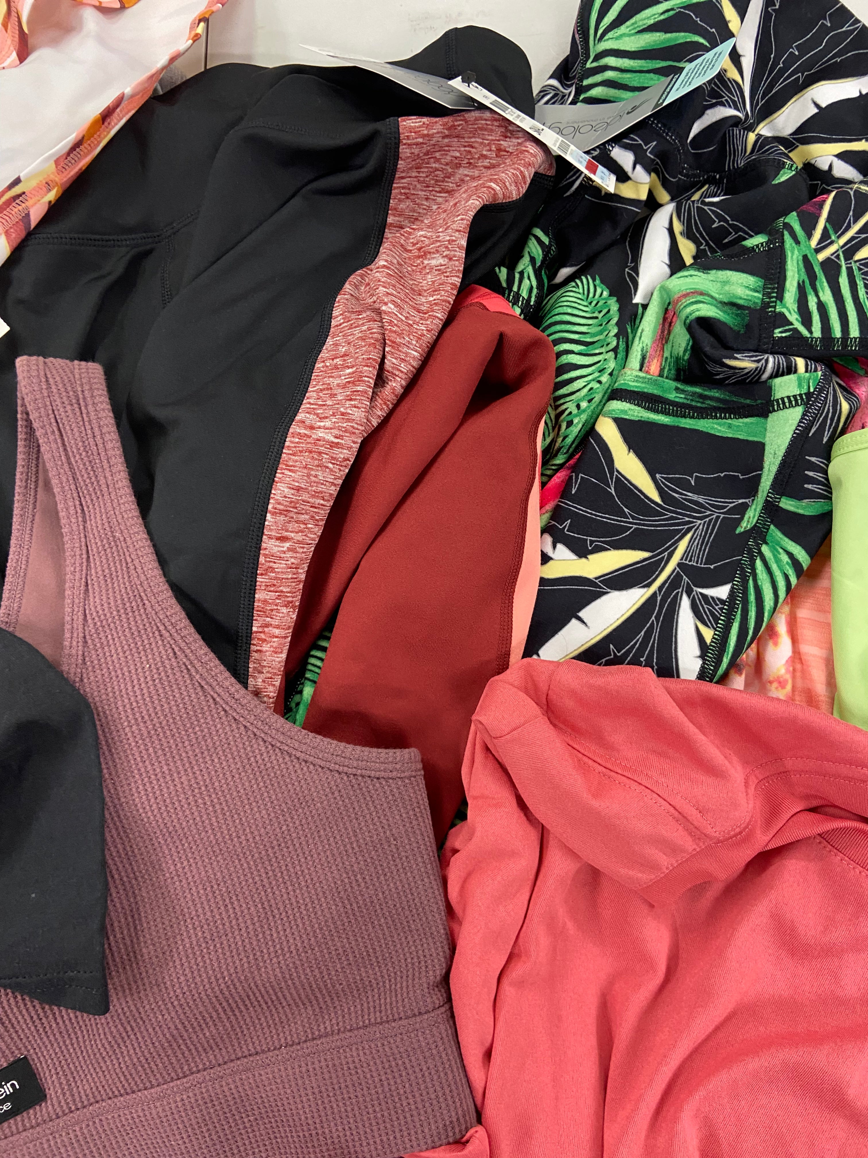 Women's Clothing Activewear Wholesale Lot, ADIDAS, NIKE, CALVIN KLEIN, DKNY and more, 27 items, Shelf Pulls, MSRP $943