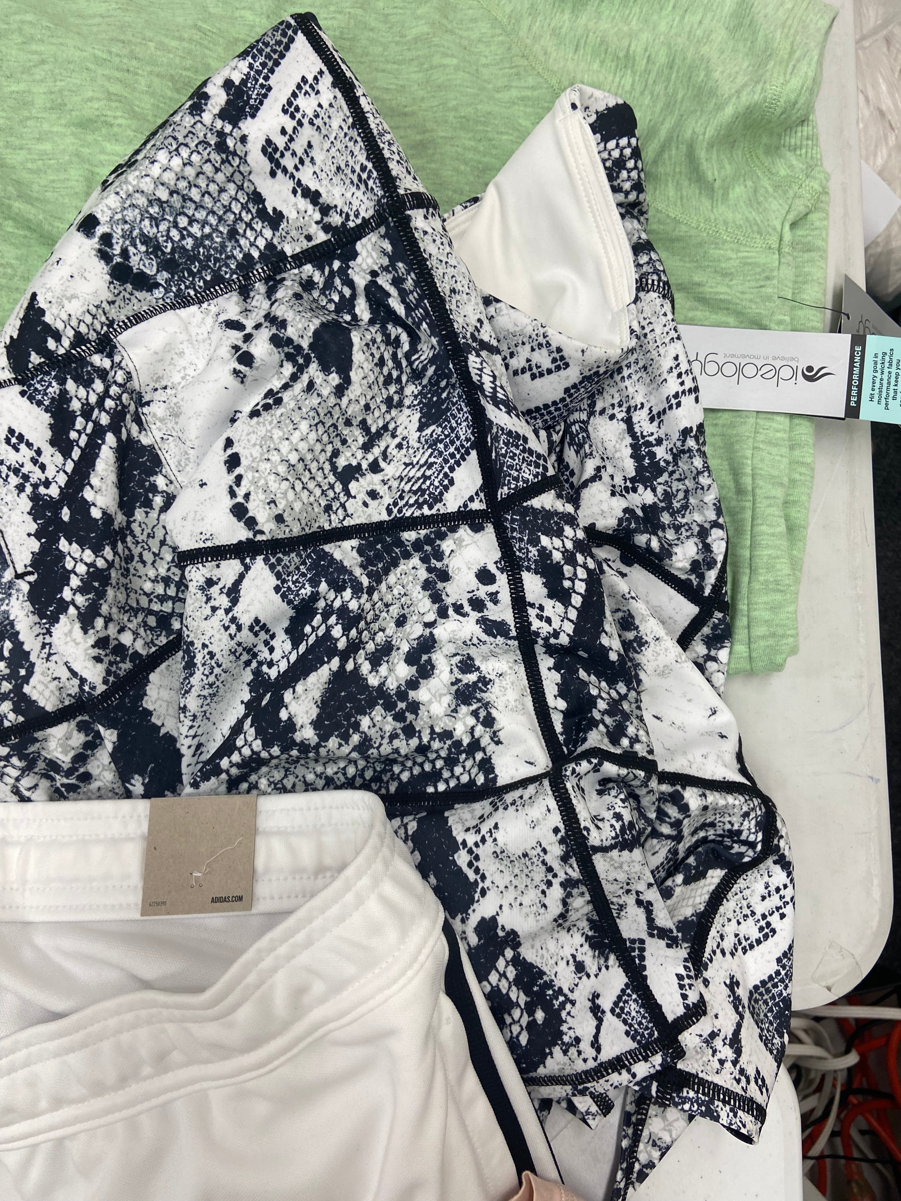 Women's Clothing Activewear Wholesale Lot, DKNY, UNDER ARMOUR, ADIDAS,  IDEOLOGY, 34 items, Shelf Pulls, MSRP $780