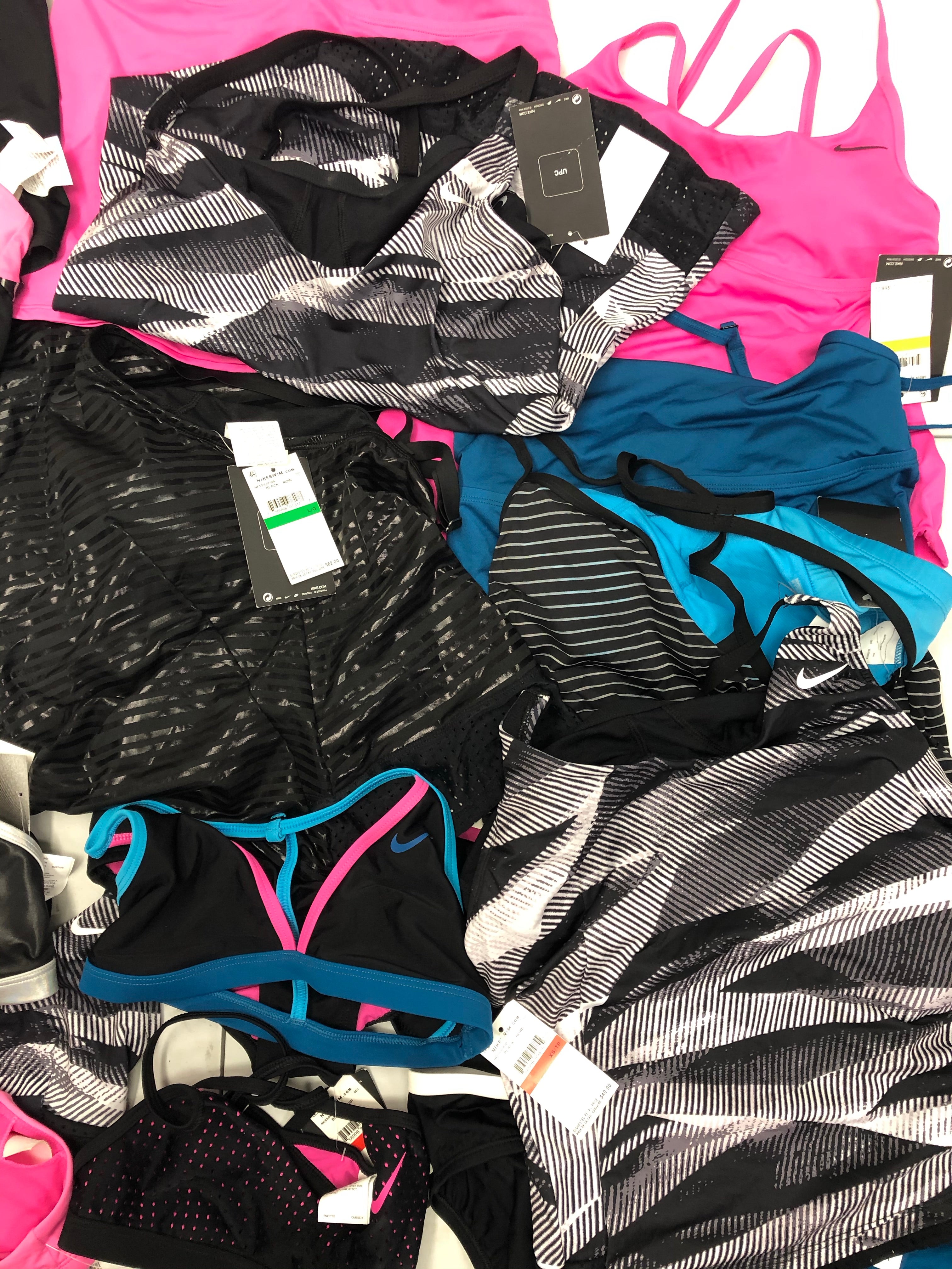 Women's Swimwear Wholesale Lot, Nike, 24 items, CUSTOMER RETURNS, MSRP $1,422