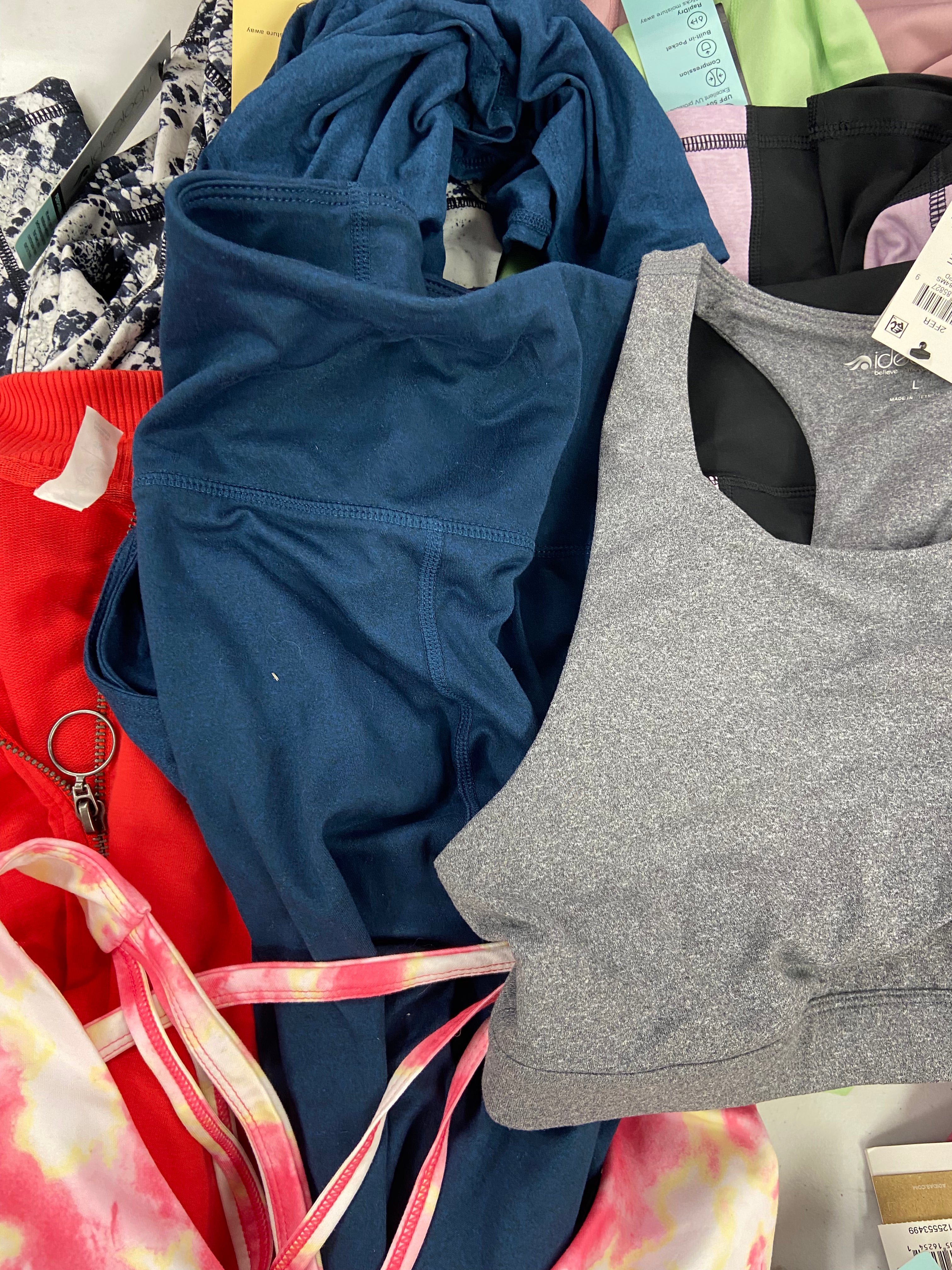 Women's Clothing Activewear Wholesale Lot, UNDER ARMOUR, ADIDAS, DKNY, CALVIN KLEIN and more, 38 items, Shelf Pulls, MSRP $1,051