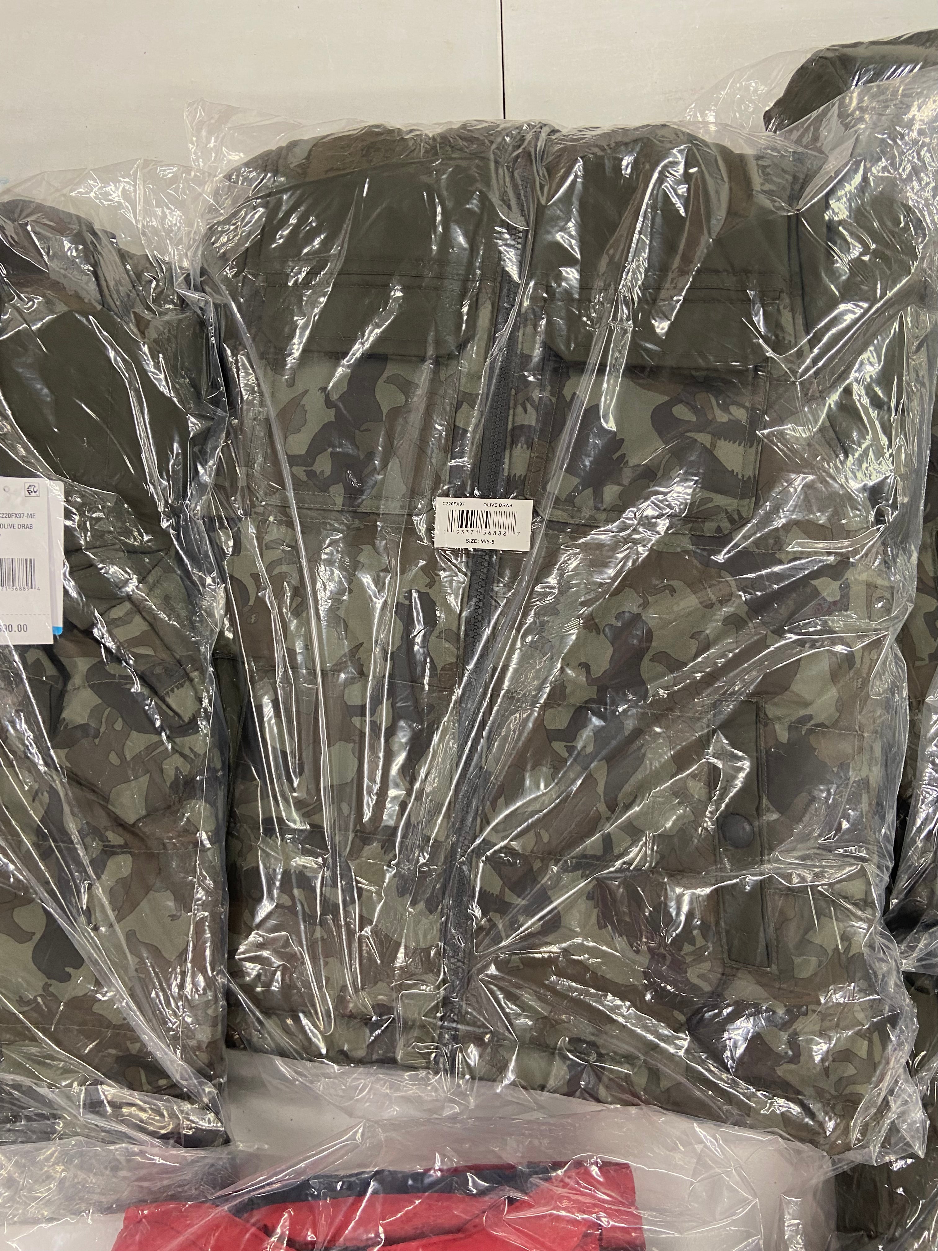 Kid's Clothing Puffy Jackets Wholesale Lot, TOMMY HILFIGER and CARTER'S, 5 items, Shelf Pulls, MSRP $450