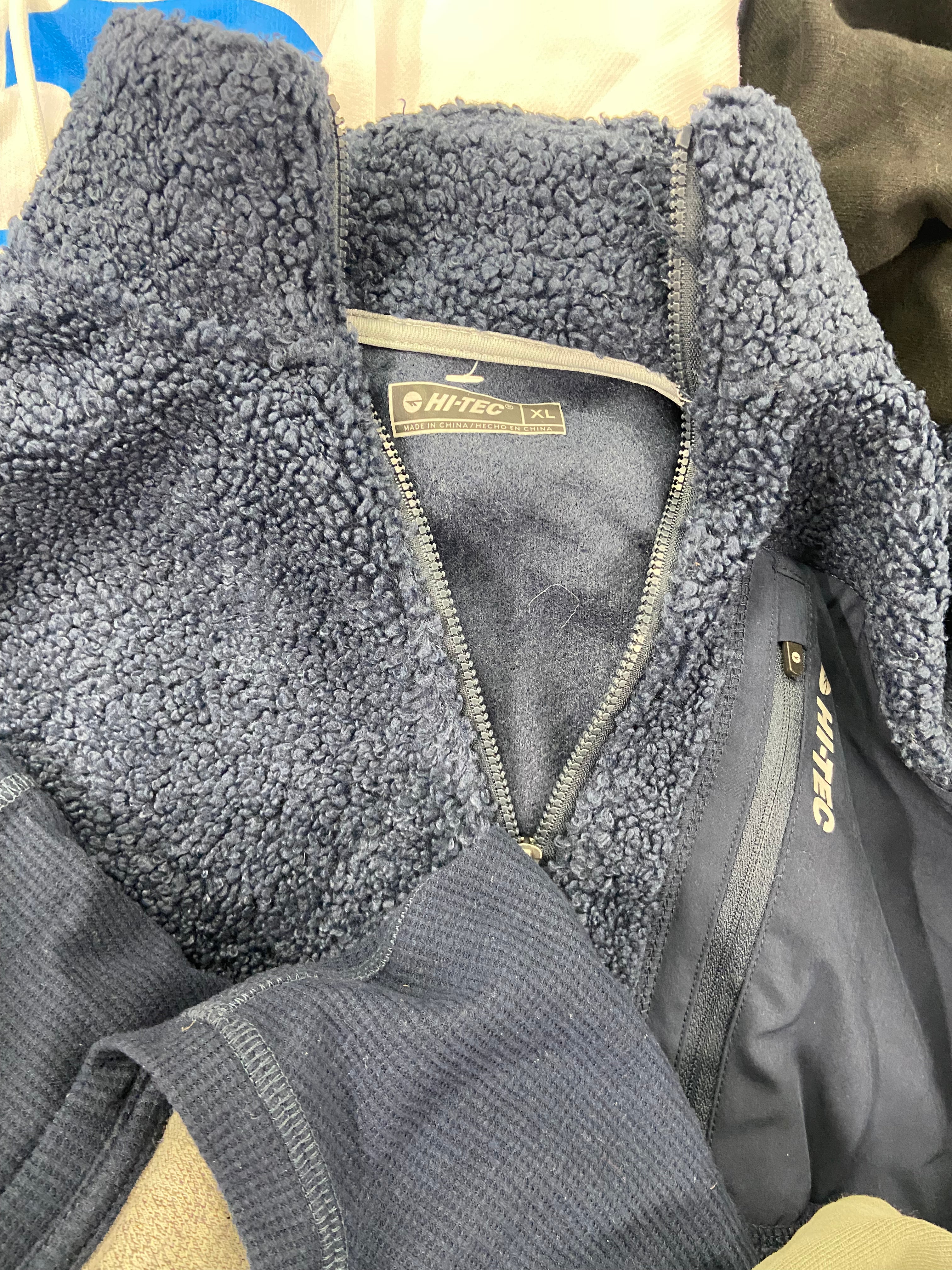 Men's Clothing Tops Wholesale Lot, ADIDAS, EDDIE BAUER, RUSSELL ATHLETIC, WEATHERPROOF, HI TEC and more, 12 items, Shelf Pulls, MSRP $765